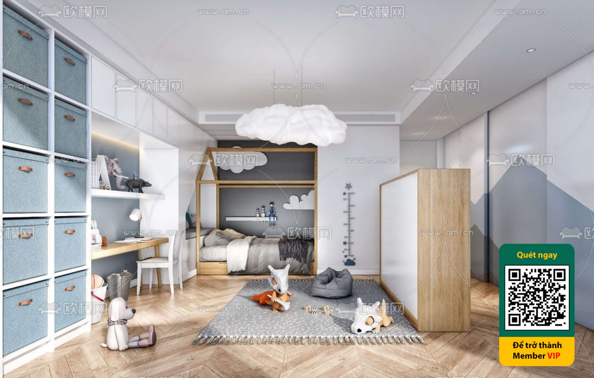 CHILDROOM SETS – VRAY / CORONA – 3D MODEL – 5506 - thumbnail 1