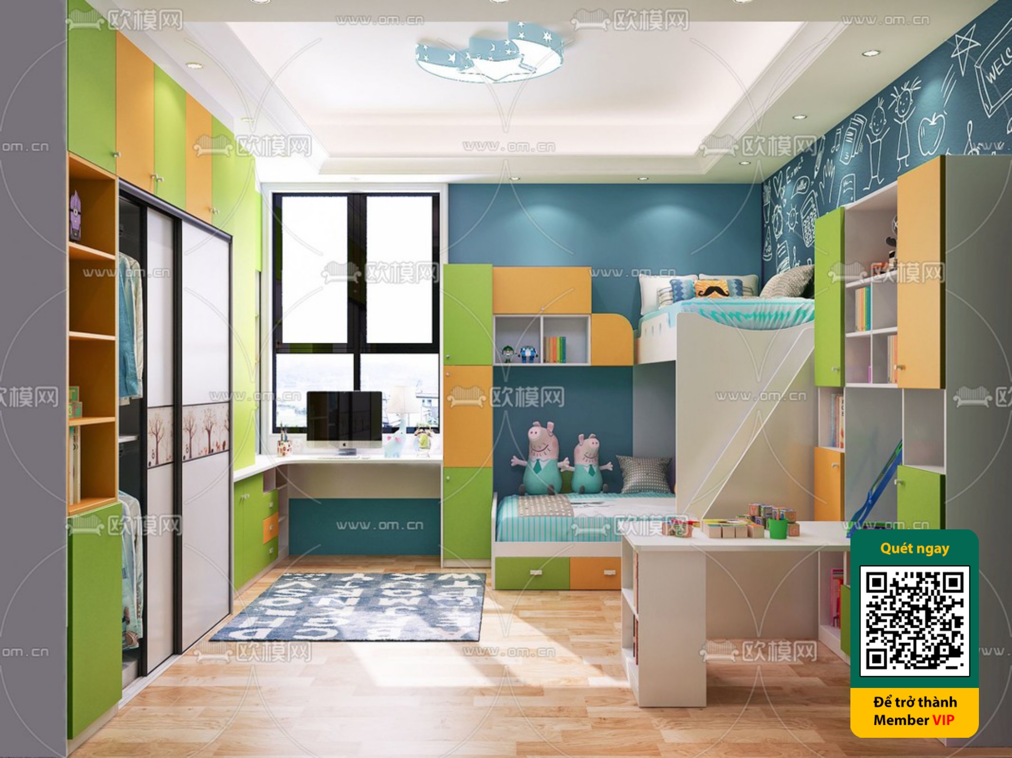 CHILDROOM SETS – VRAY / CORONA – 3D MODEL – 5507 - thumbnail 1