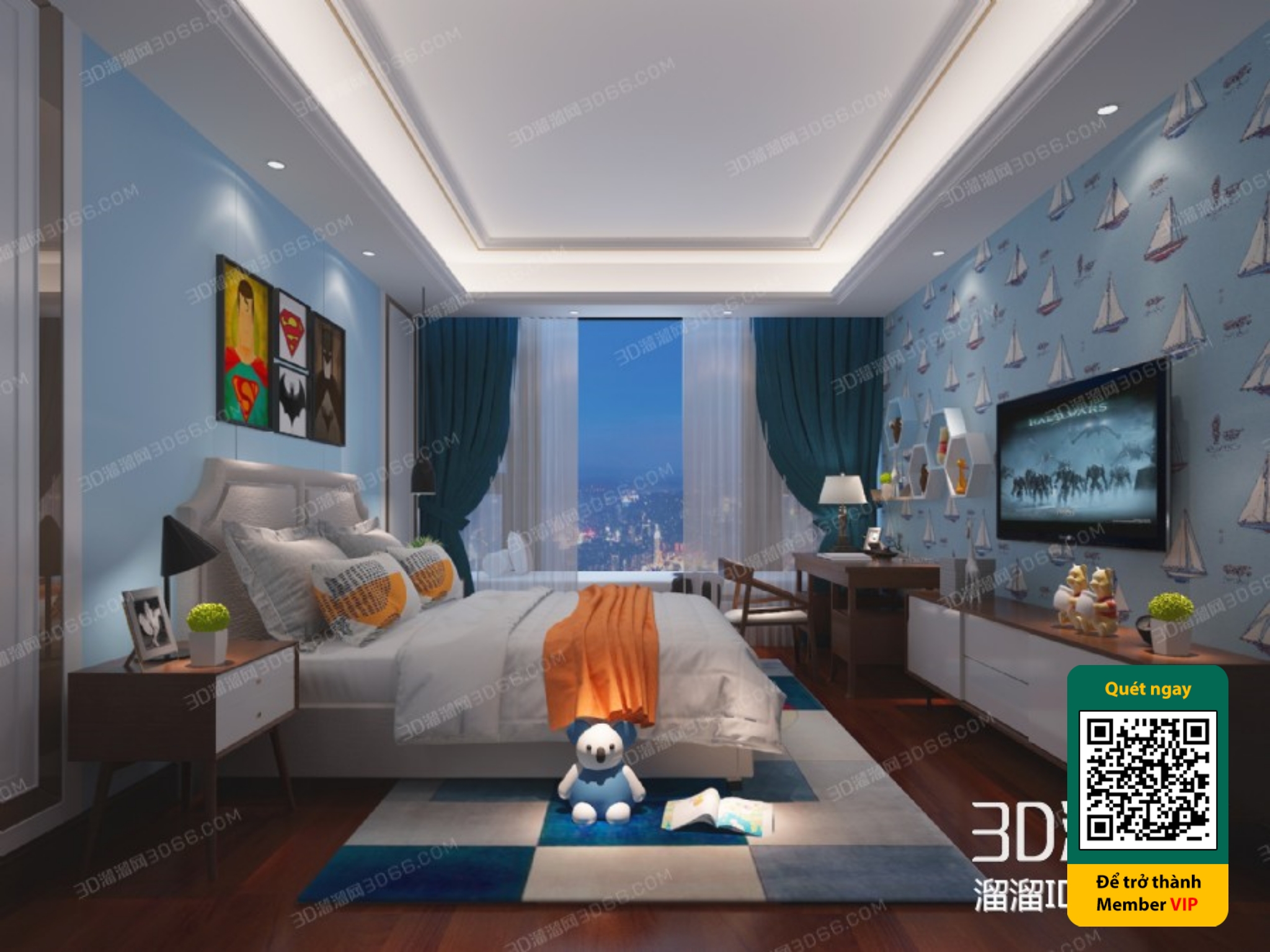 CHILDROOM SETS – VRAY / CORONA – 3D MODEL – 5672 - thumbnail 1