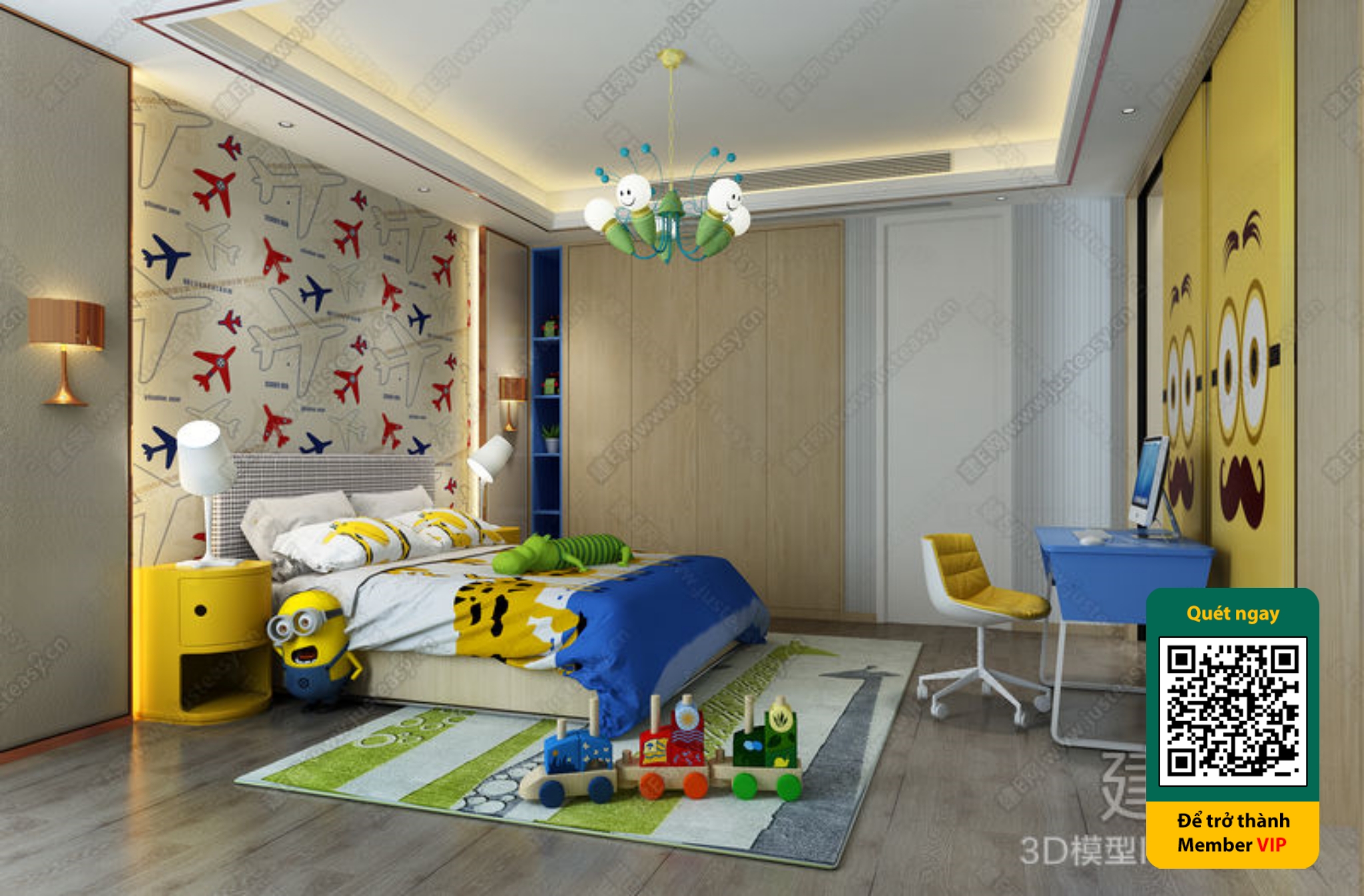 CHILDROOM SETS – VRAY / CORONA – 3D MODEL – 5678 - thumbnail 1