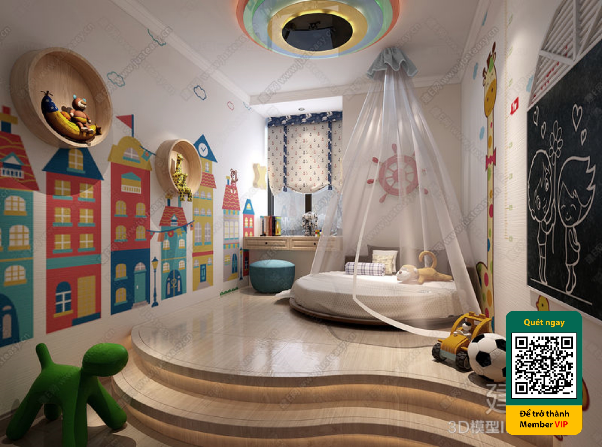 CHILDROOM SETS – VRAY / CORONA – 3D MODEL – 5679 - thumbnail 1