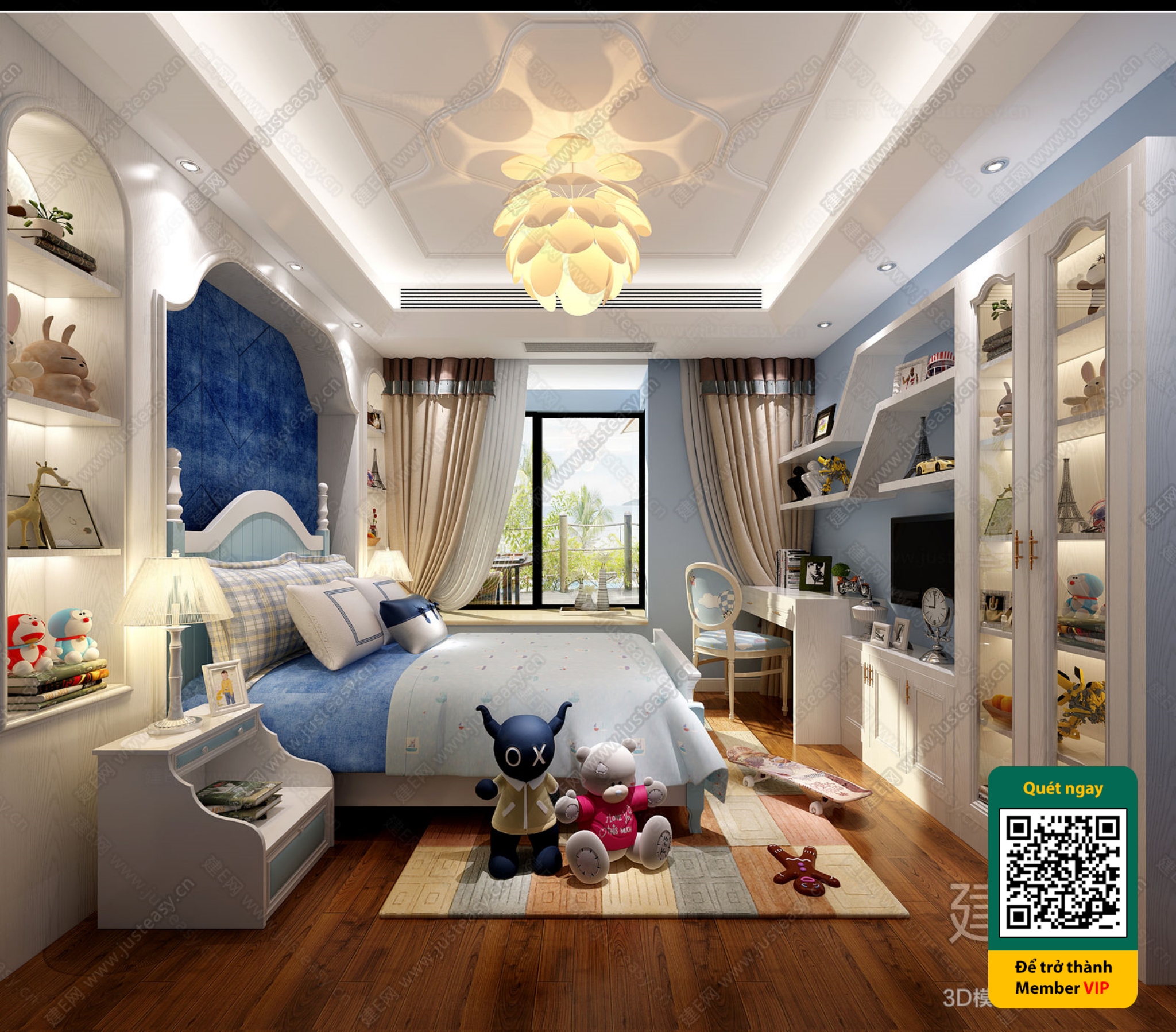 CHILDROOM SETS – VRAY / CORONA – 3D MODEL – 5682 - thumbnail 1