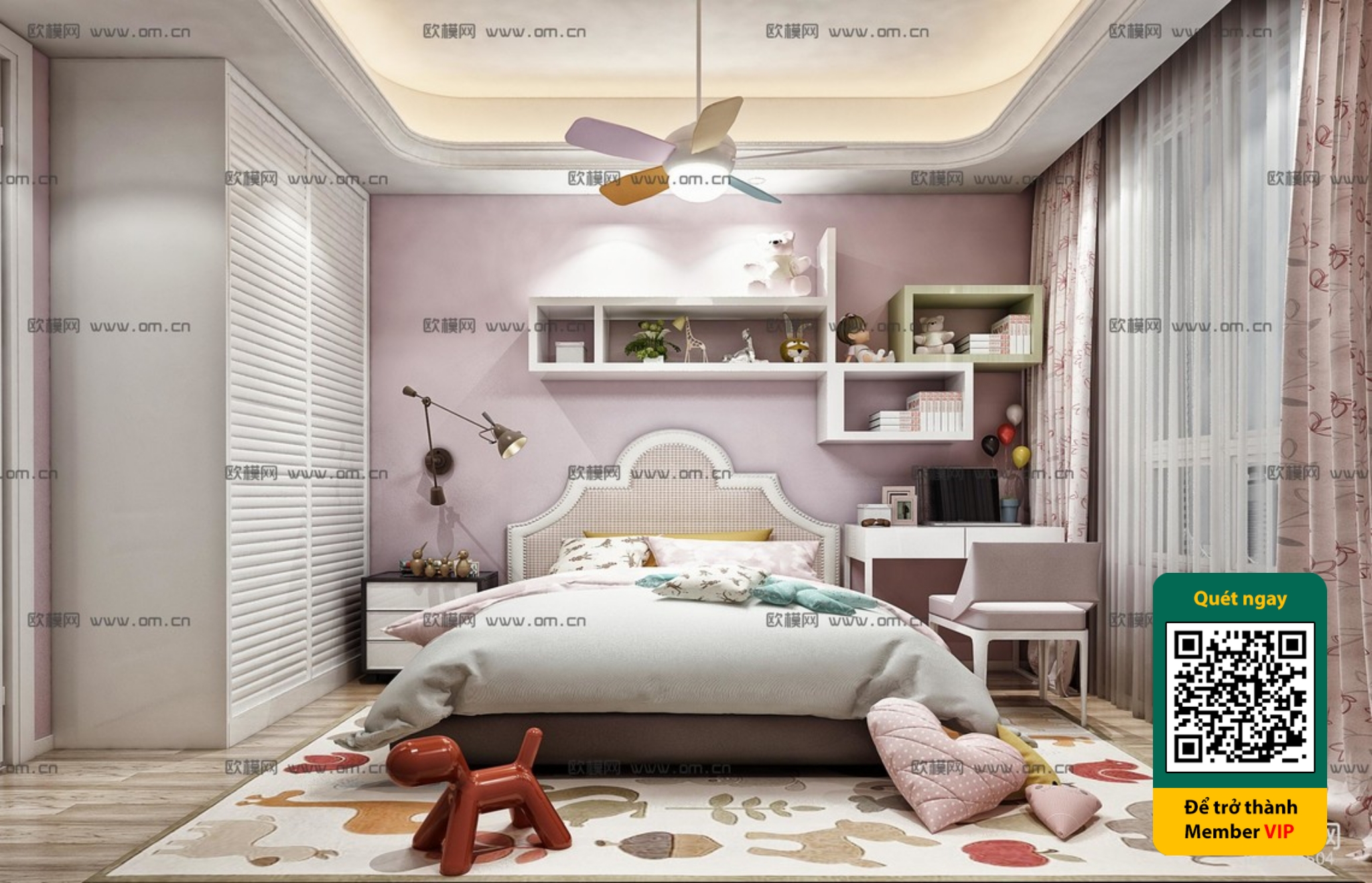 CHILDROOM SETS – VRAY / CORONA – 3D MODEL – 5697 - thumbnail 1