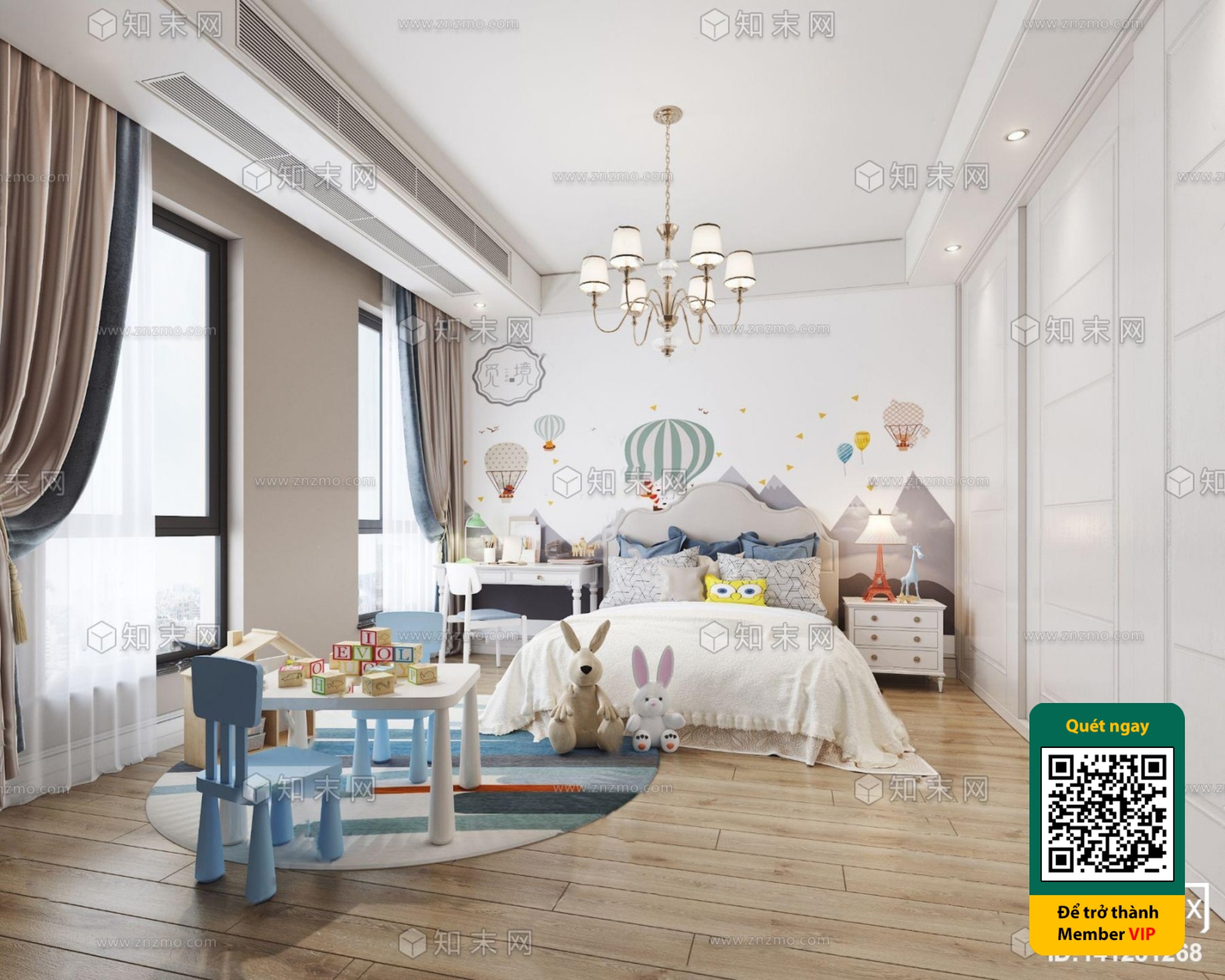 CHILDROOM SETS – VRAY / CORONA – 3D MODEL – 5698 - thumbnail 1