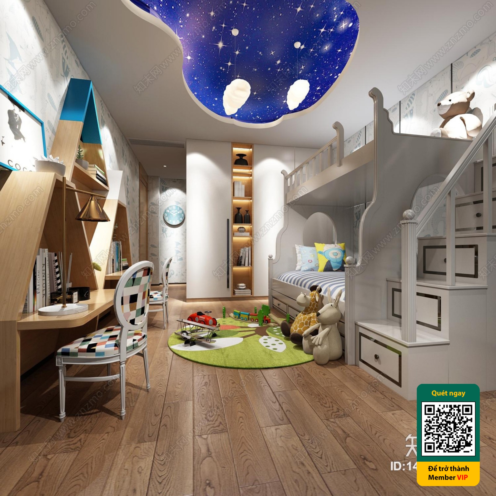 CHILDROOM SETS – VRAY / CORONA – 3D MODEL – 5706 - thumbnail 1