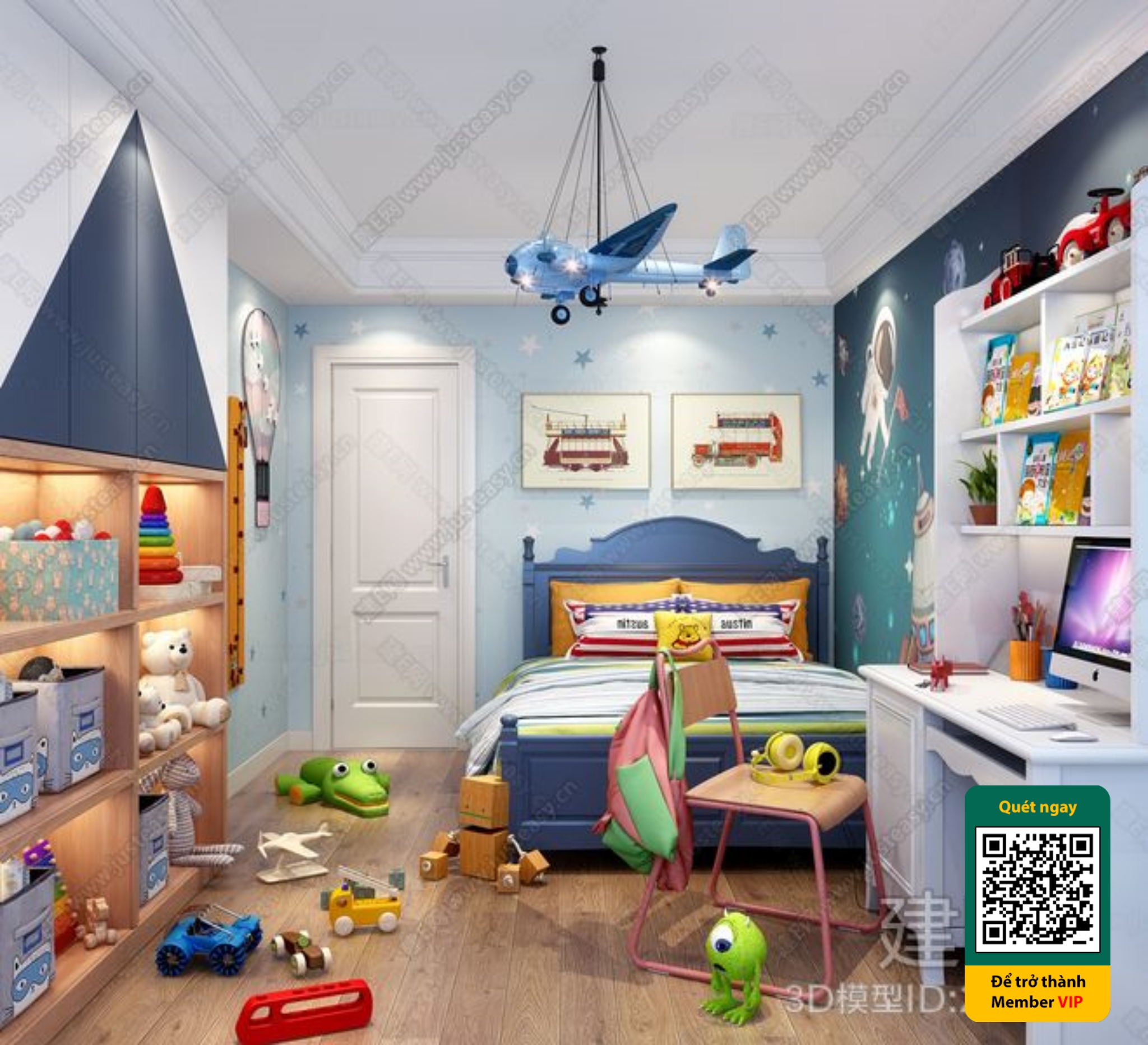 CHILDROOM SETS – VRAY / CORONA – 3D MODEL – 5709 - thumbnail 1