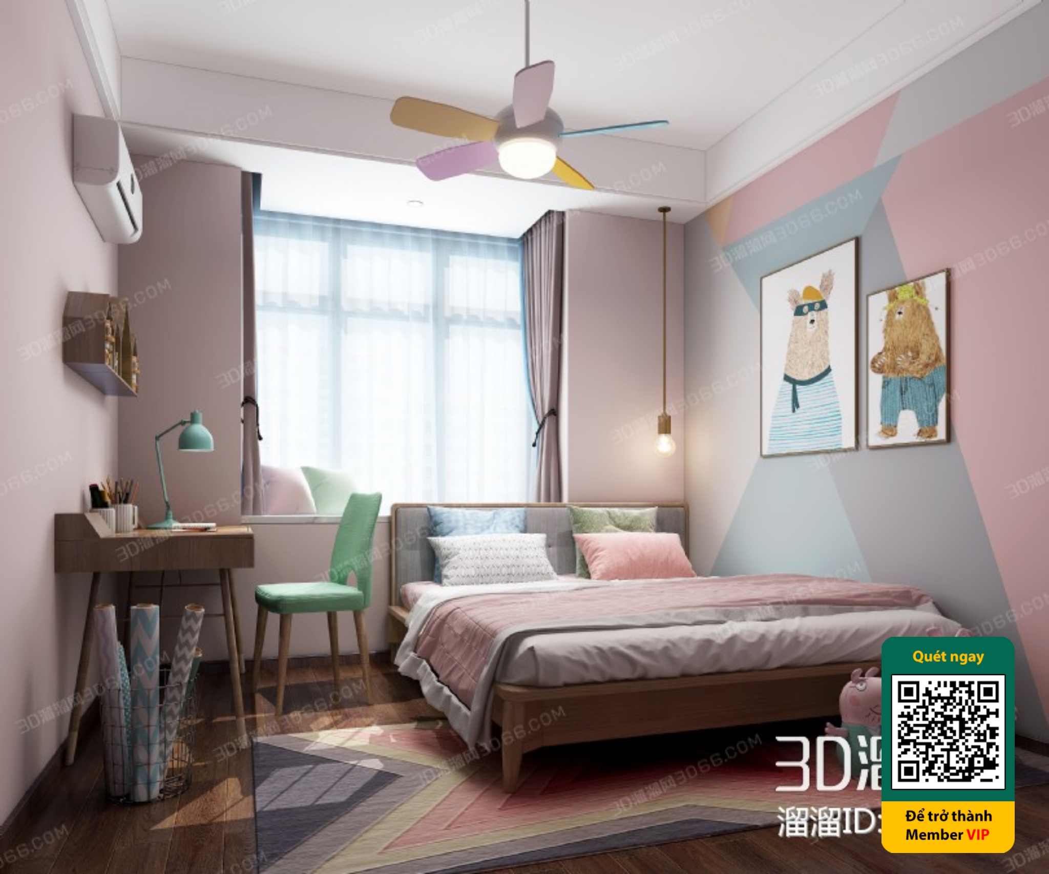 CHILDROOM SETS – VRAY / CORONA – 3D MODEL – 5710 - thumbnail 1