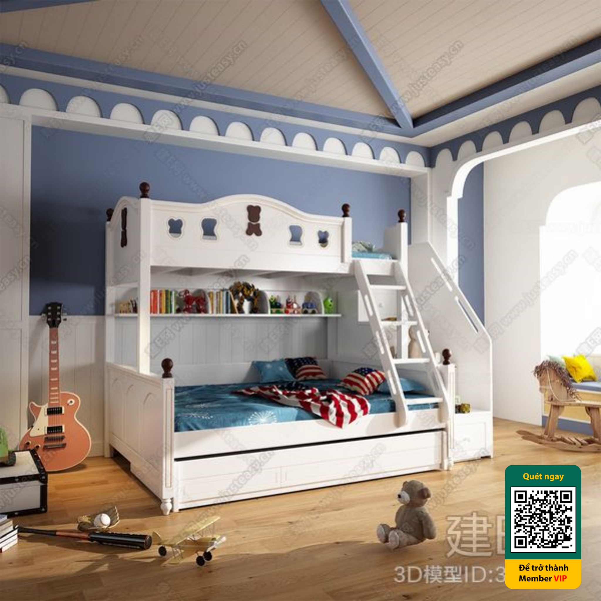 CHILDROOM SETS – VRAY / CORONA – 3D MODEL – 5711 - thumbnail 1