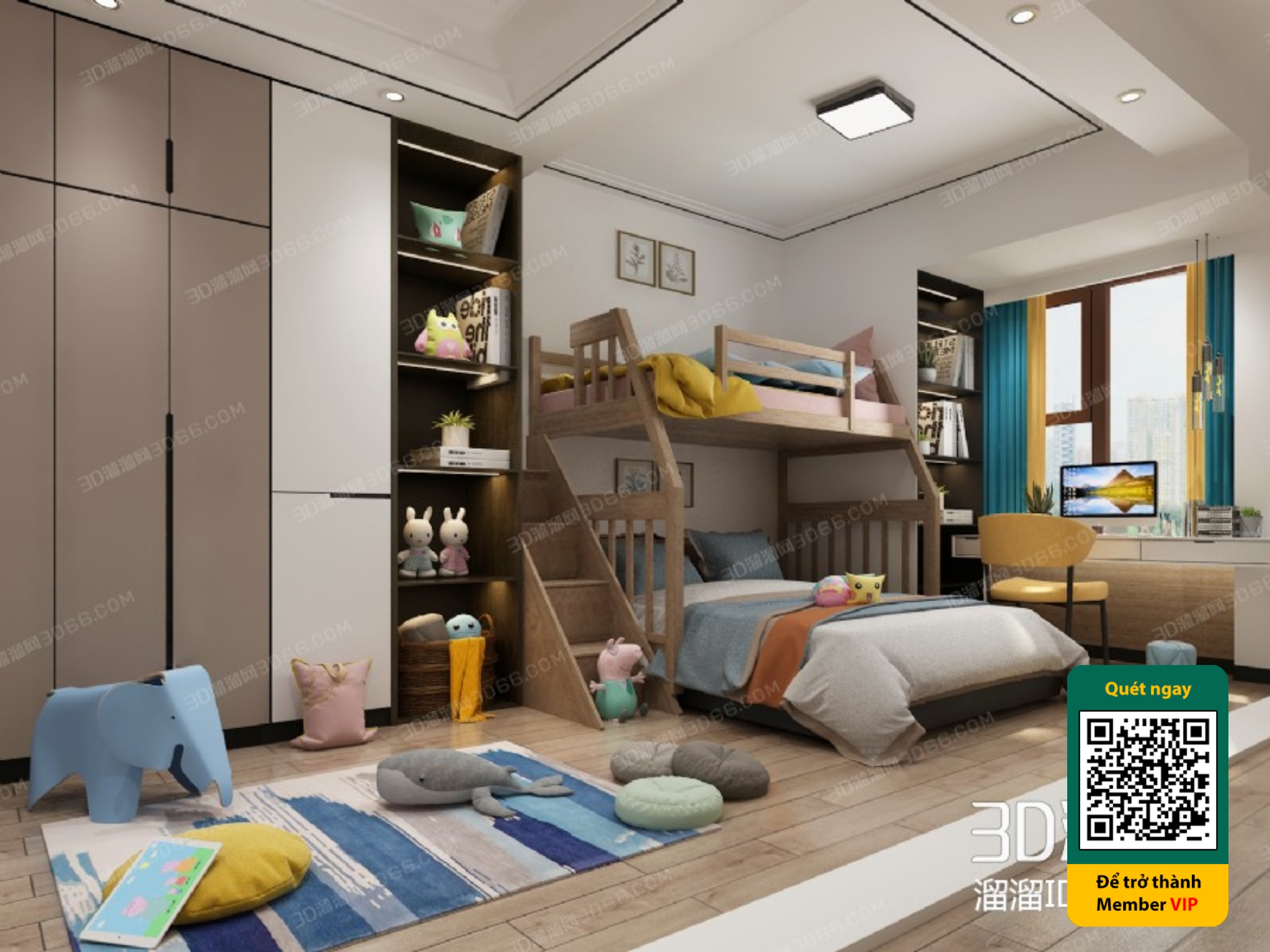 CHILDROOM SETS – VRAY / CORONA – 3D MODEL – 5721 - thumbnail 1