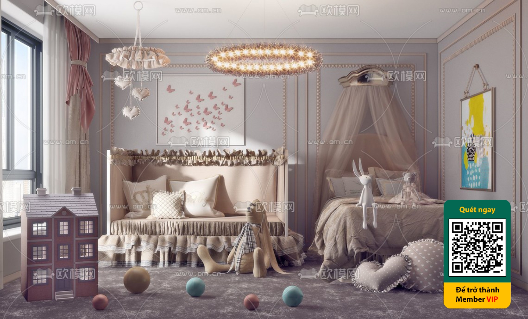 CHILDROOM SETS – VRAY / CORONA – 3D MODEL – 5723 - thumbnail 1