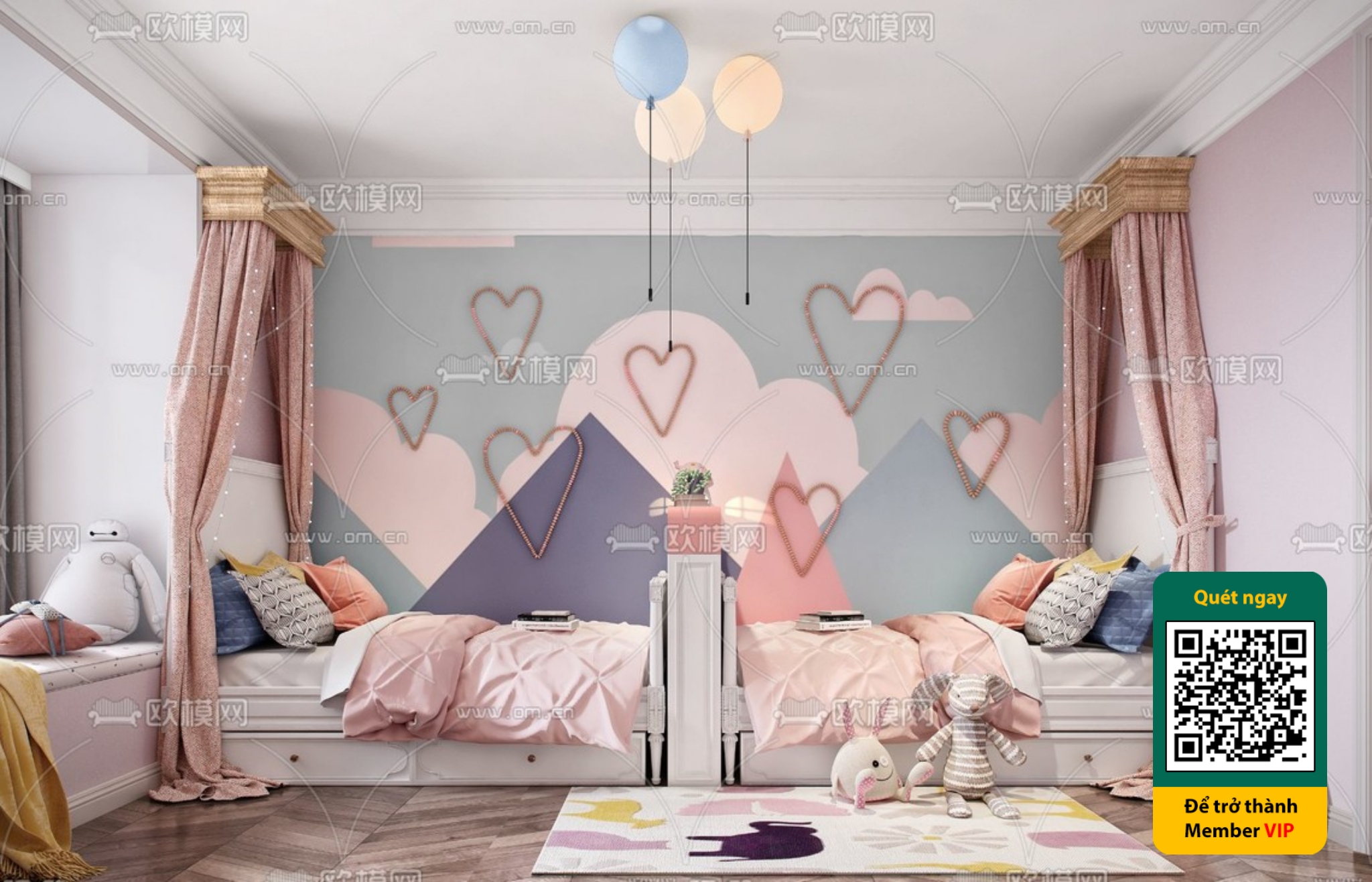 CHILDROOM SETS – VRAY / CORONA – 3D MODEL – 5725 - thumbnail 1