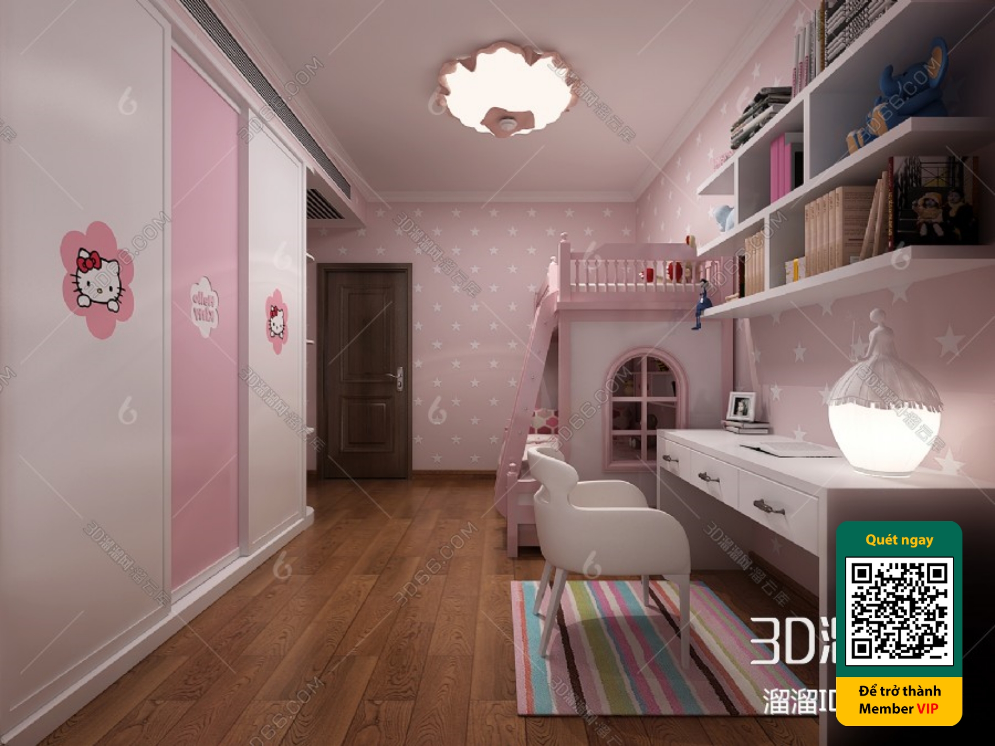 CHILDROOM SETS – VRAY / CORONA – 3D MODEL – 5736 - thumbnail 1