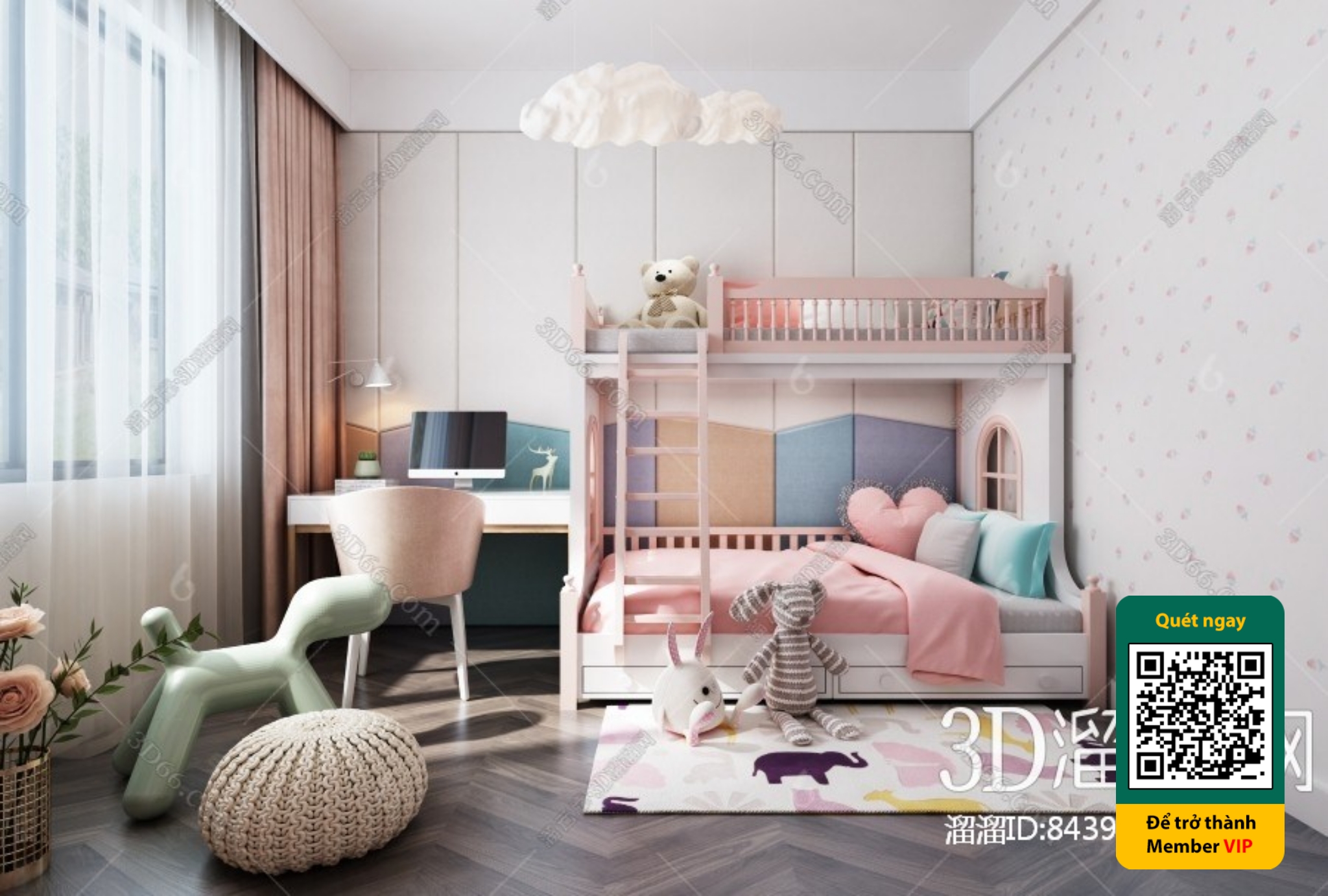 CHILDROOM SETS – VRAY / CORONA – 3D MODEL – 5745 - thumbnail 1