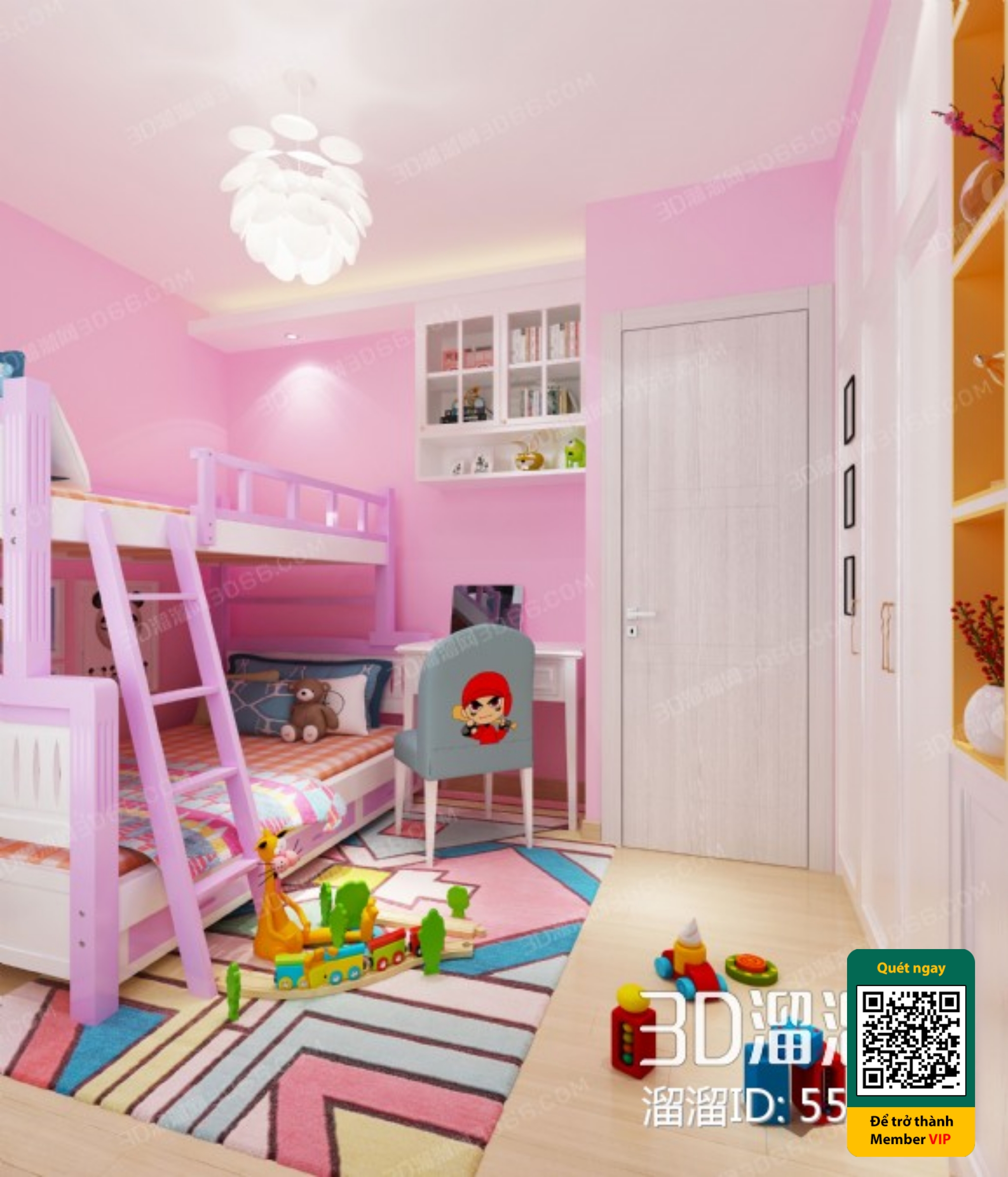 CHILDROOM SETS – VRAY / CORONA – 3D MODEL – 5820 - thumbnail 1