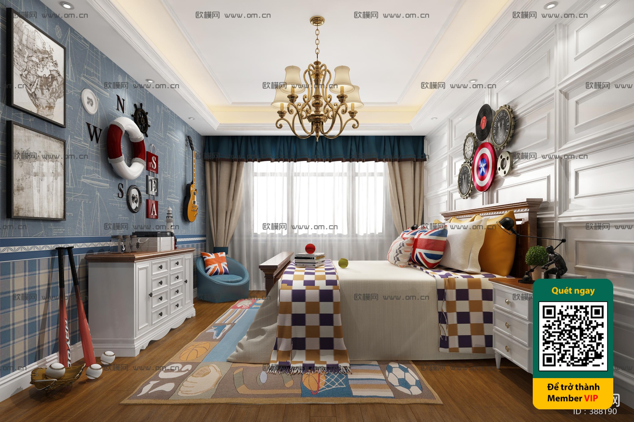 CHILDROOM SETS – VRAY / CORONA – 3D MODEL – 5834 - thumbnail 1