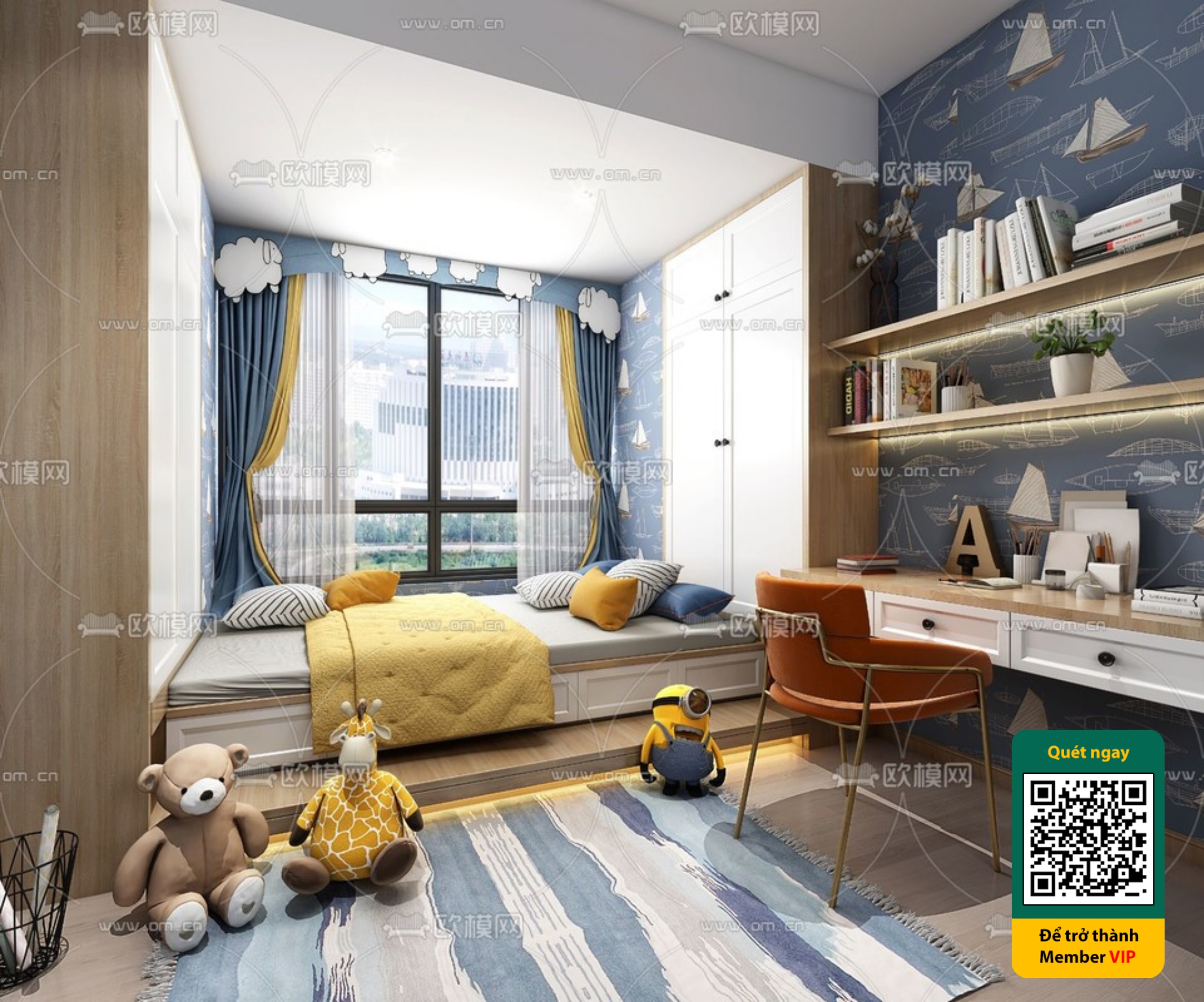 CHILDROOM SETS – VRAY / CORONA – 3D MODEL – 5838 - thumbnail 1