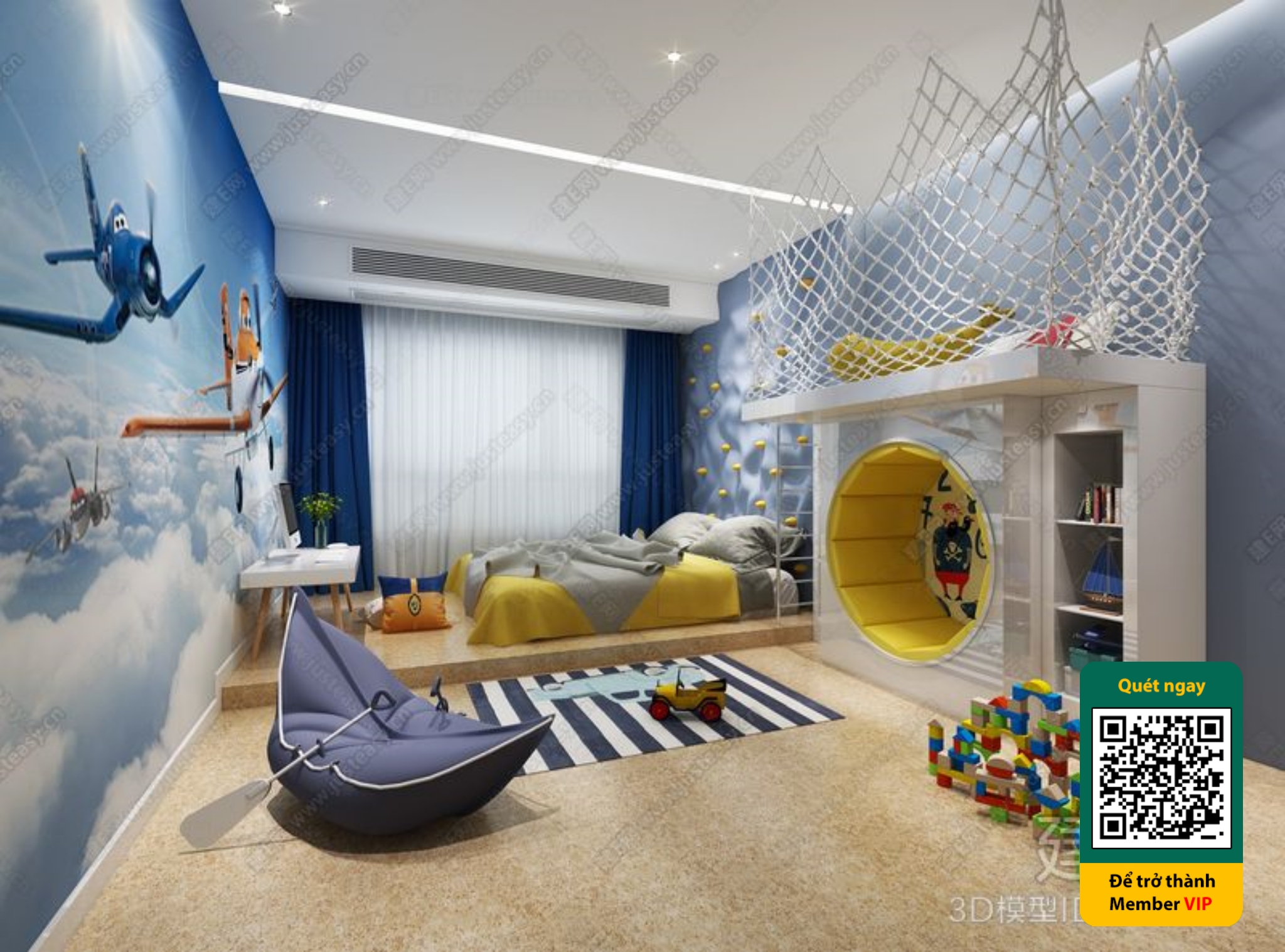 CHILDROOM SETS – VRAY / CORONA – 3D MODEL – 5844 - thumbnail 1