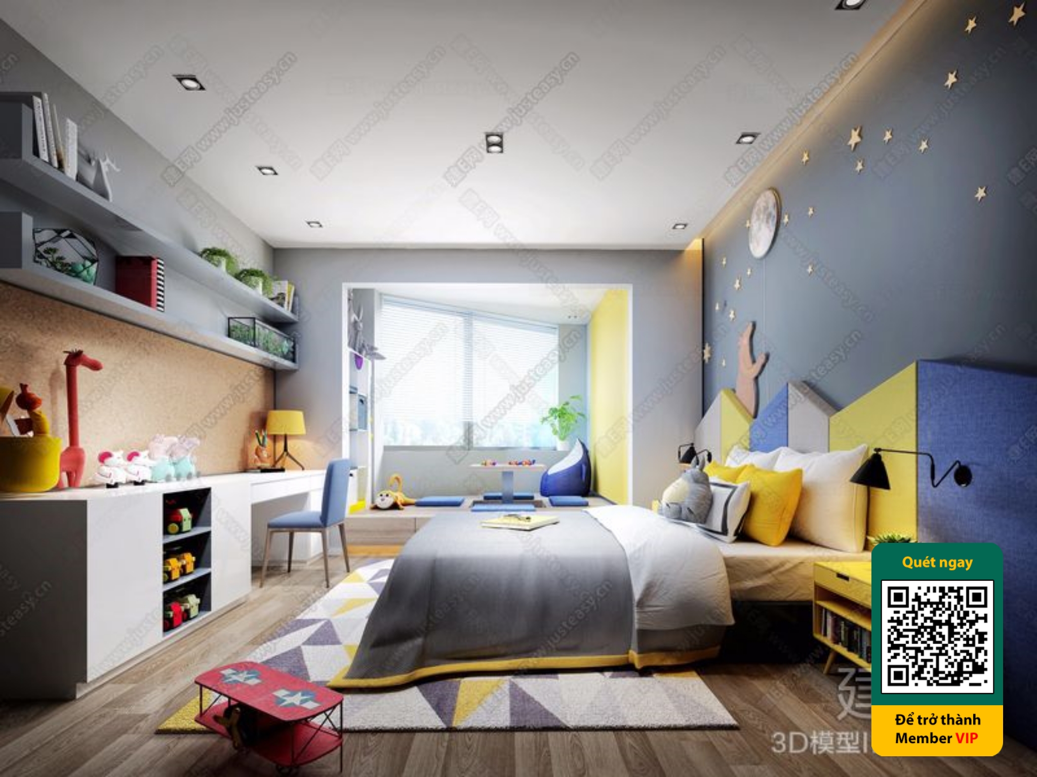 CHILDROOM SETS – VRAY / CORONA – 3D MODEL – 5845 - thumbnail 1