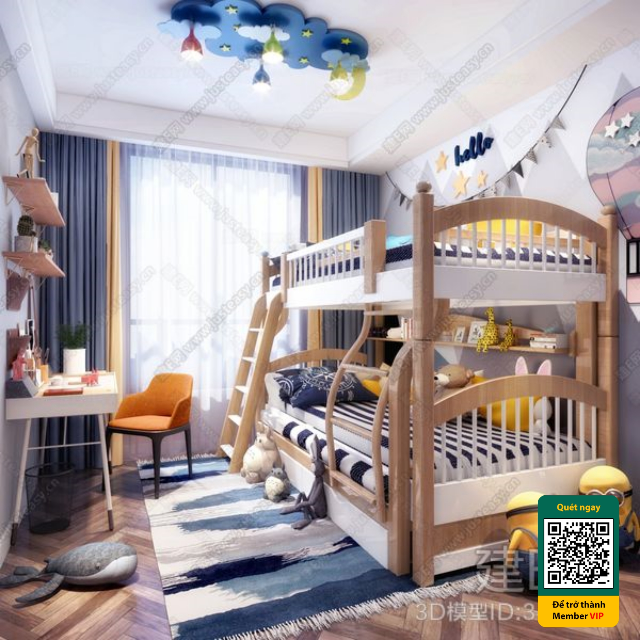 CHILDROOM SETS – VRAY / CORONA – 3D MODEL – 5848 - thumbnail 1