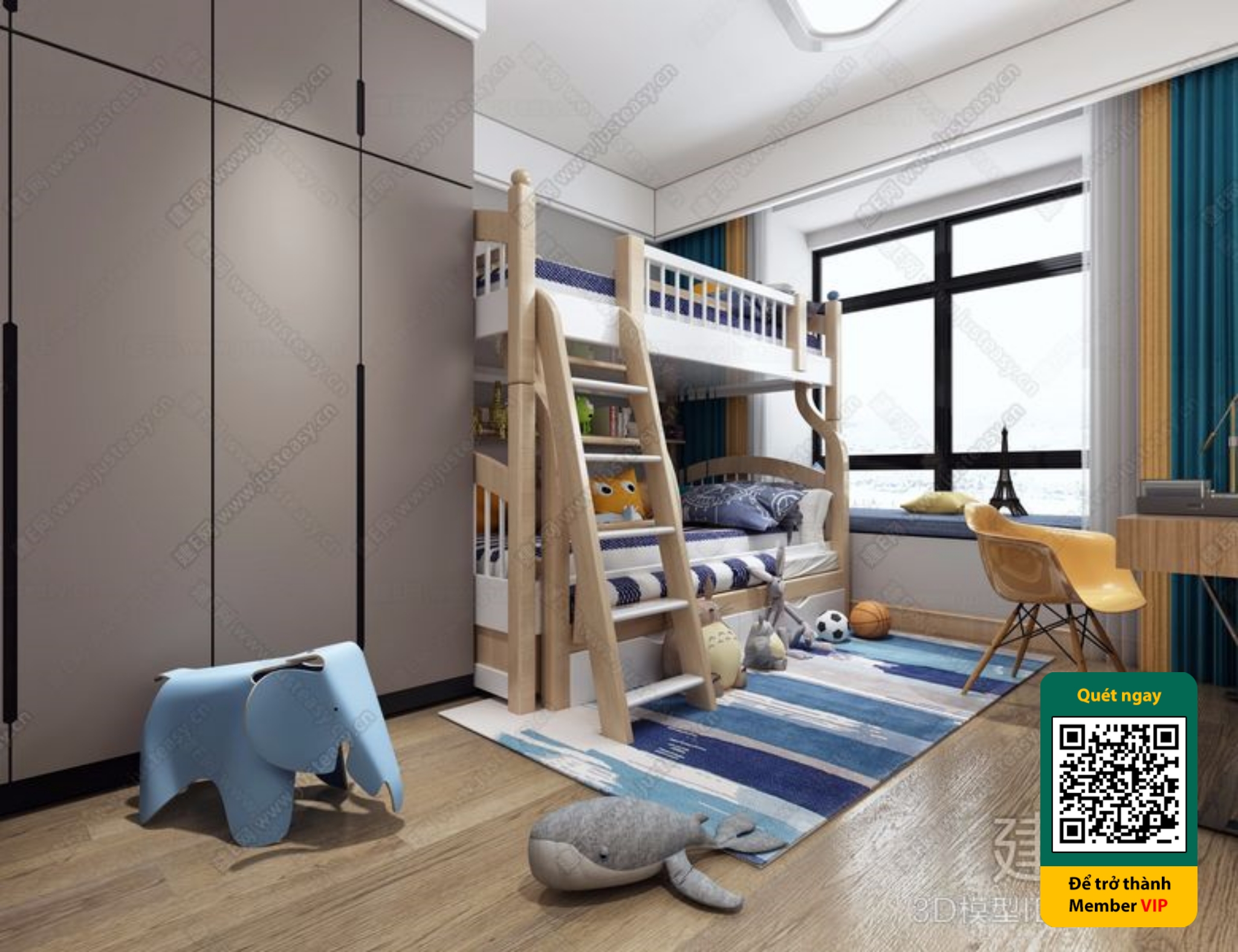 CHILDROOM SETS – VRAY / CORONA – 3D MODEL – 5849 - thumbnail 1