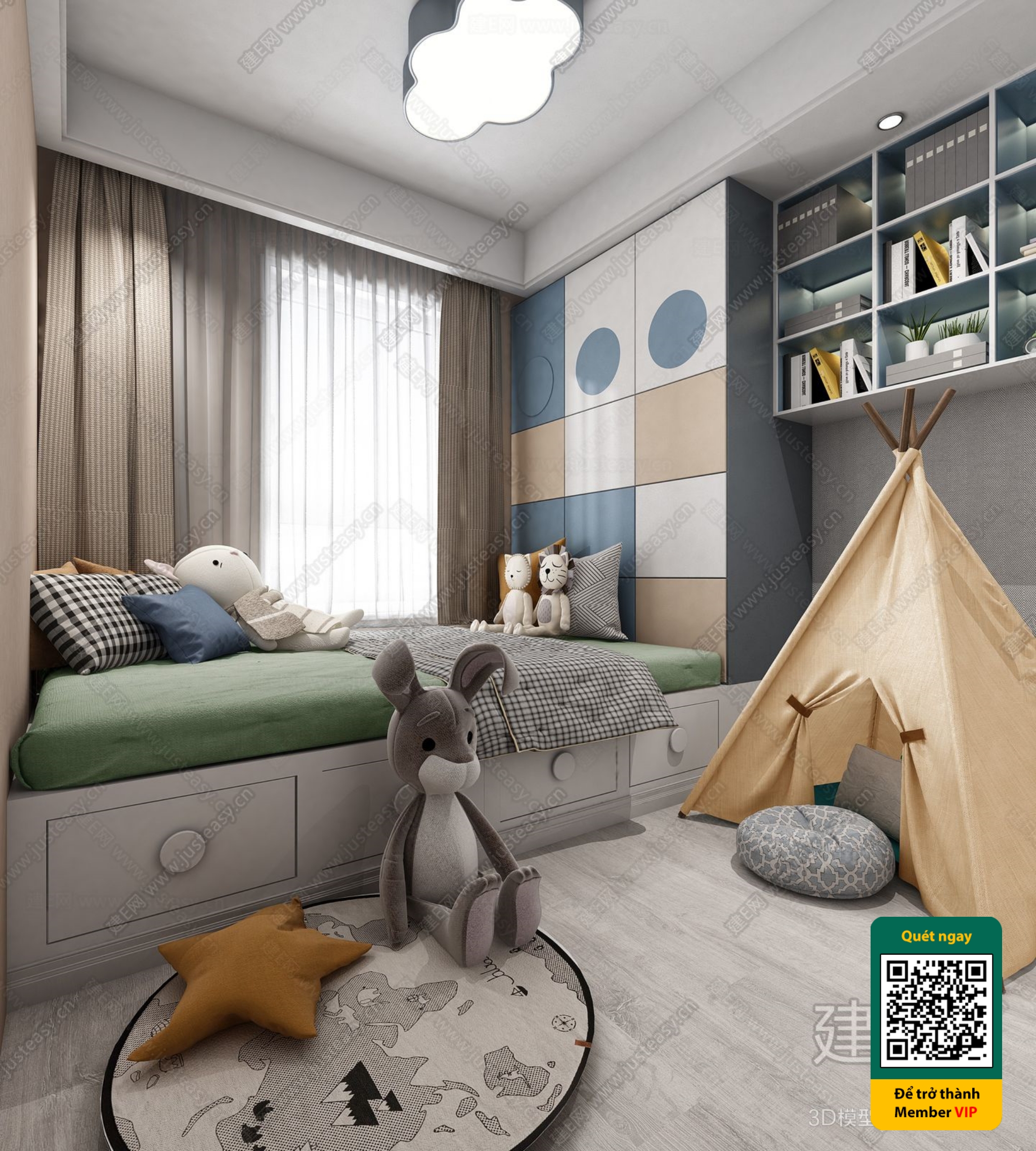 CHILDROOM SETS – VRAY / CORONA – 3D MODEL – 5850 - thumbnail 1