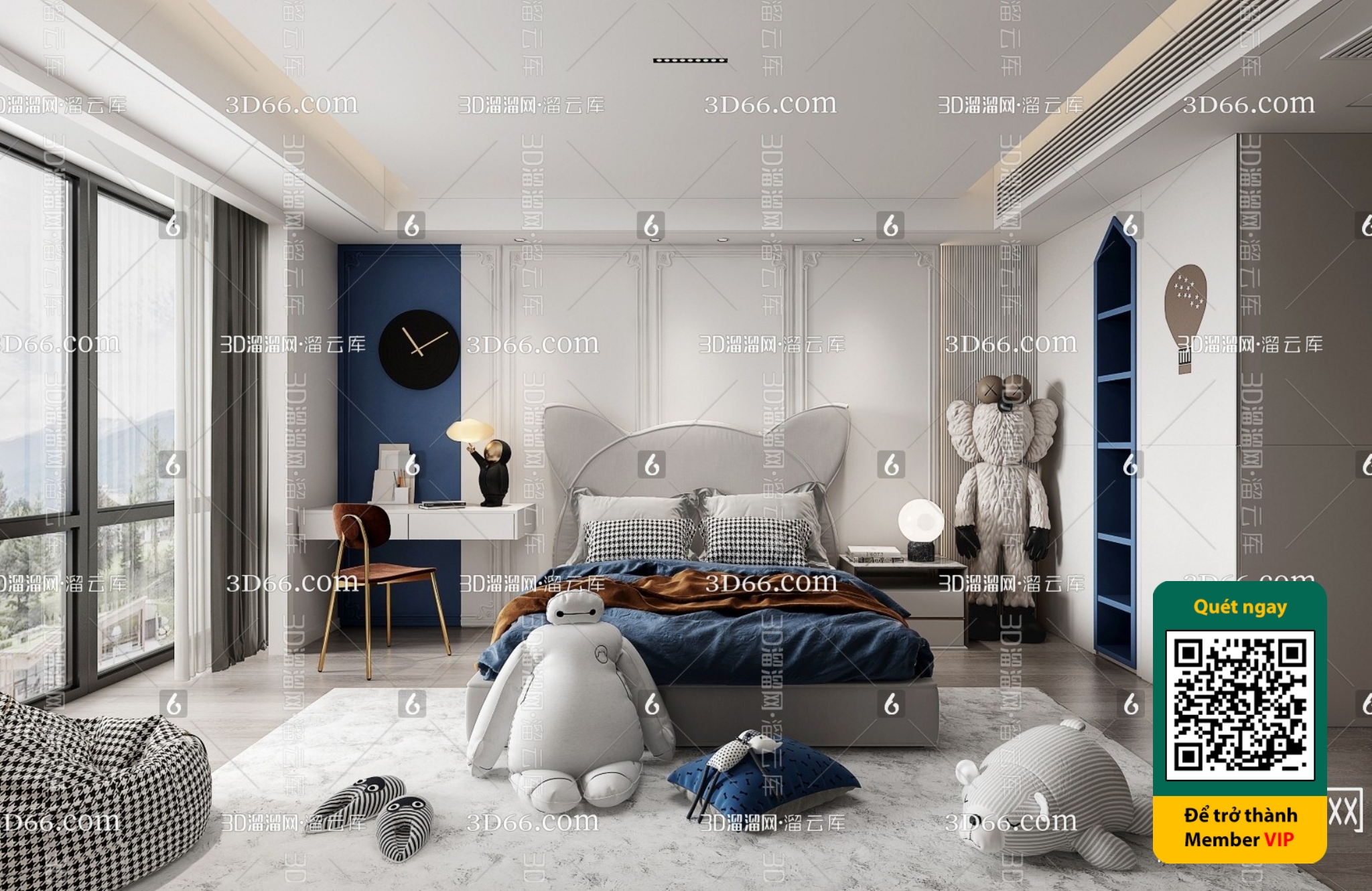 CHILDROOM SETS – VRAY / CORONA – 3D MODEL – 5867 - thumbnail 1