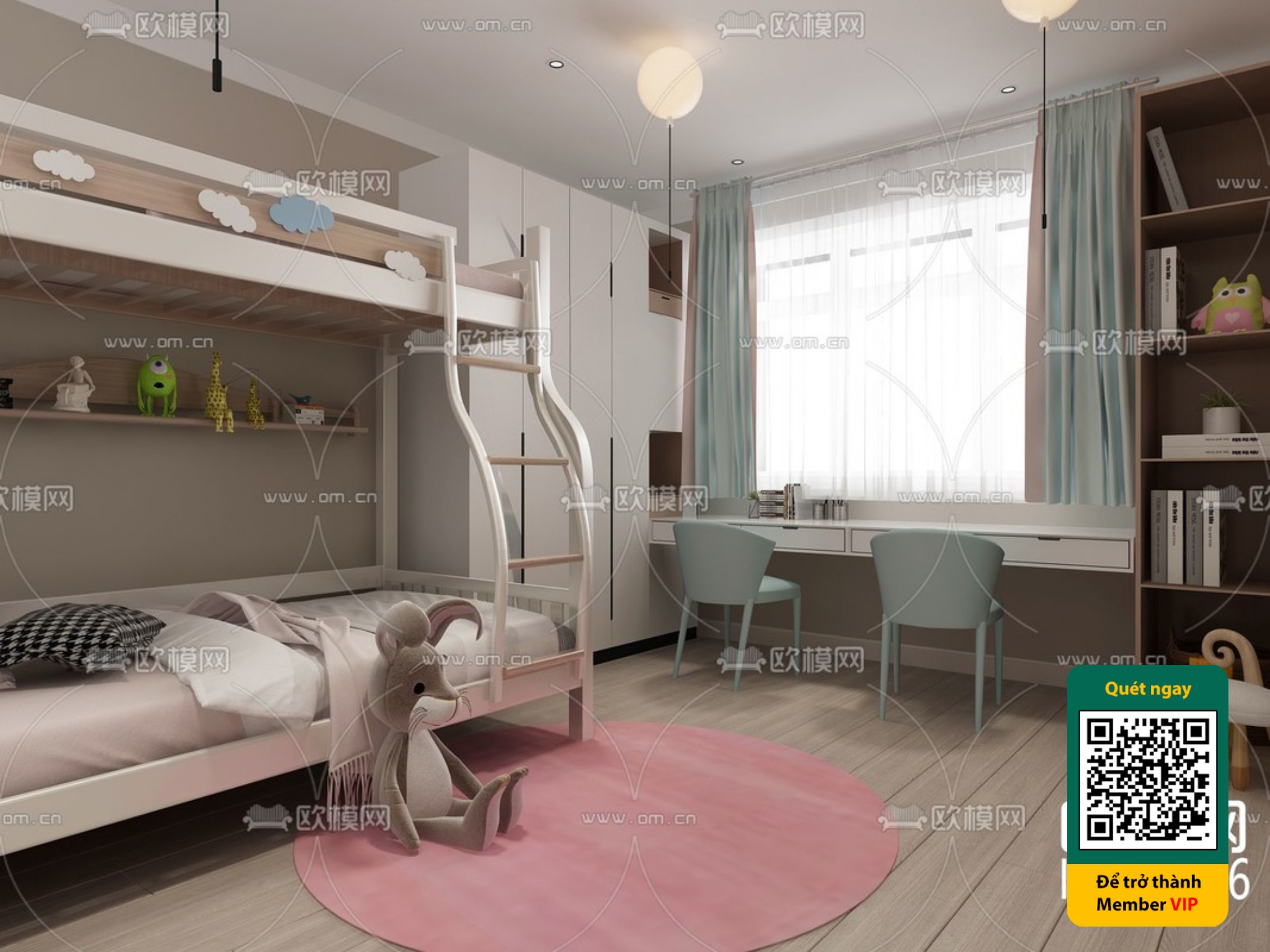 CHILDROOM SETS – VRAY / CORONA – 3D MODEL – 5869 - thumbnail 1