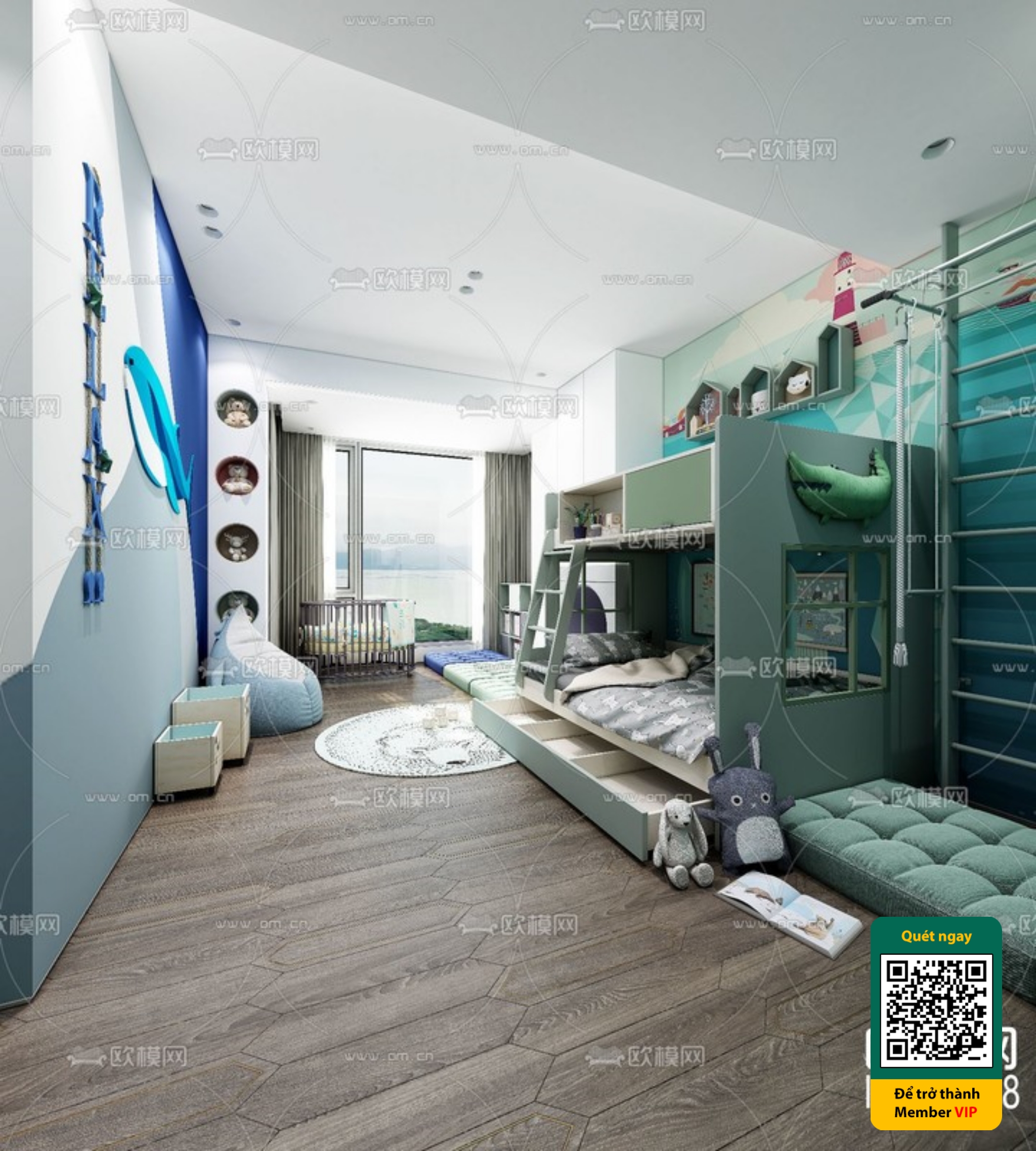 CHILDROOM SETS – VRAY / CORONA – 3D MODEL – 5874 - thumbnail 1