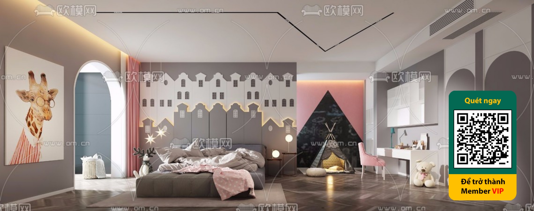 CHILDROOM SETS – VRAY / CORONA – 3D MODEL – 5878 - thumbnail 1