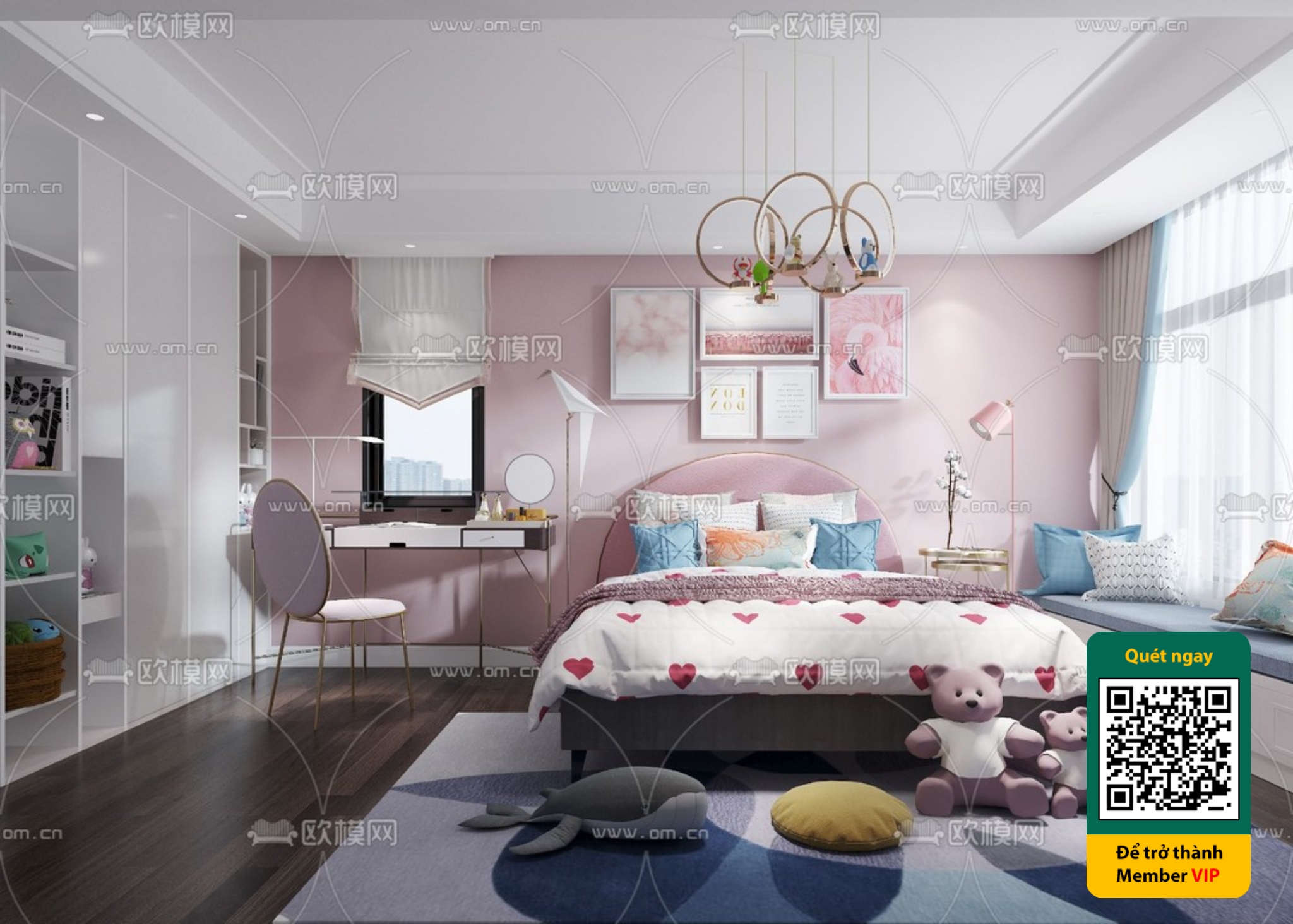 CHILDROOM SETS – VRAY / CORONA – 3D MODEL – 5881 - thumbnail 1