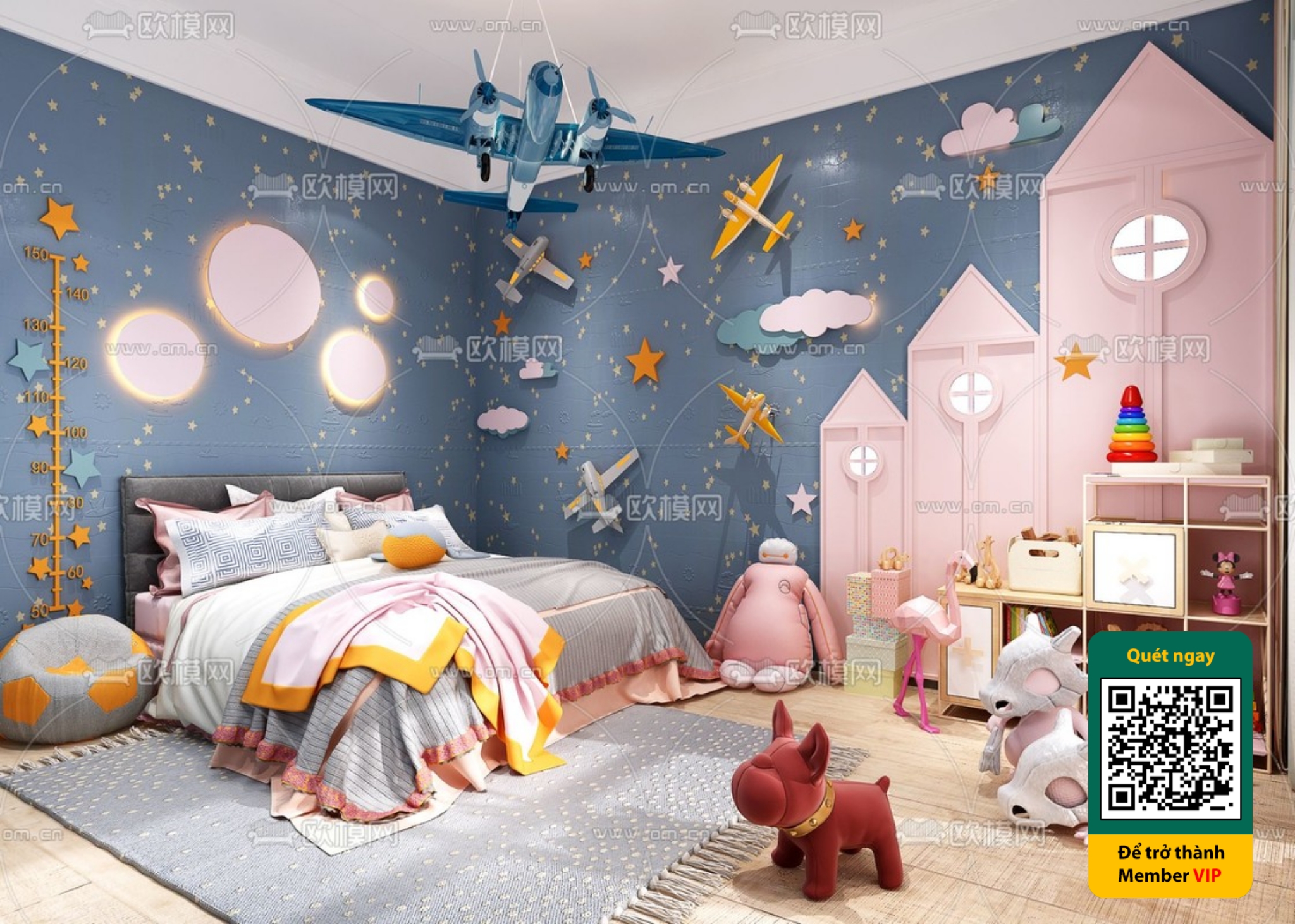 CHILDROOM SETS – VRAY / CORONA – 3D MODEL – 5882 - thumbnail 1