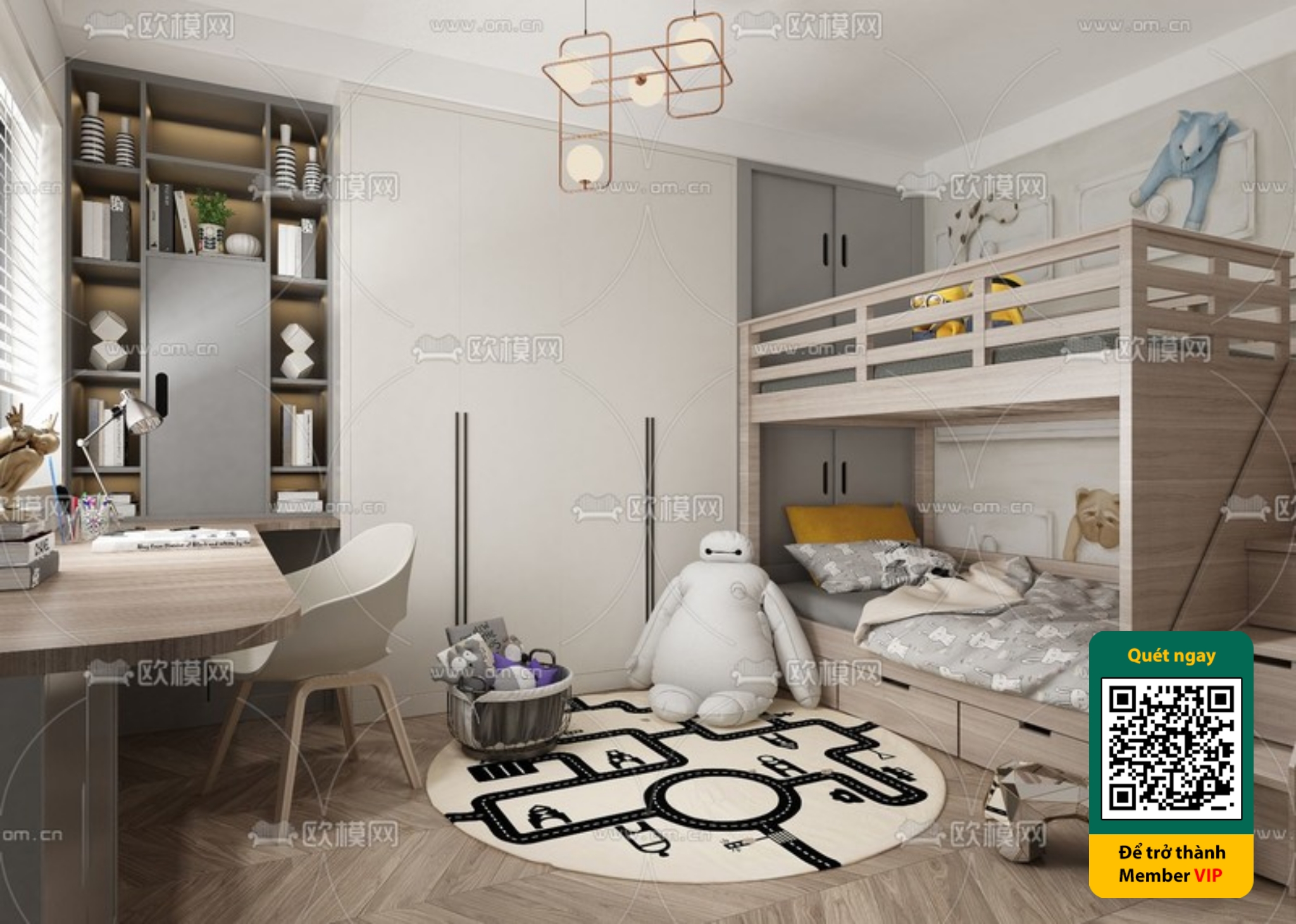 CHILDROOM SETS – VRAY / CORONA – 3D MODEL – 5893 - thumbnail 1