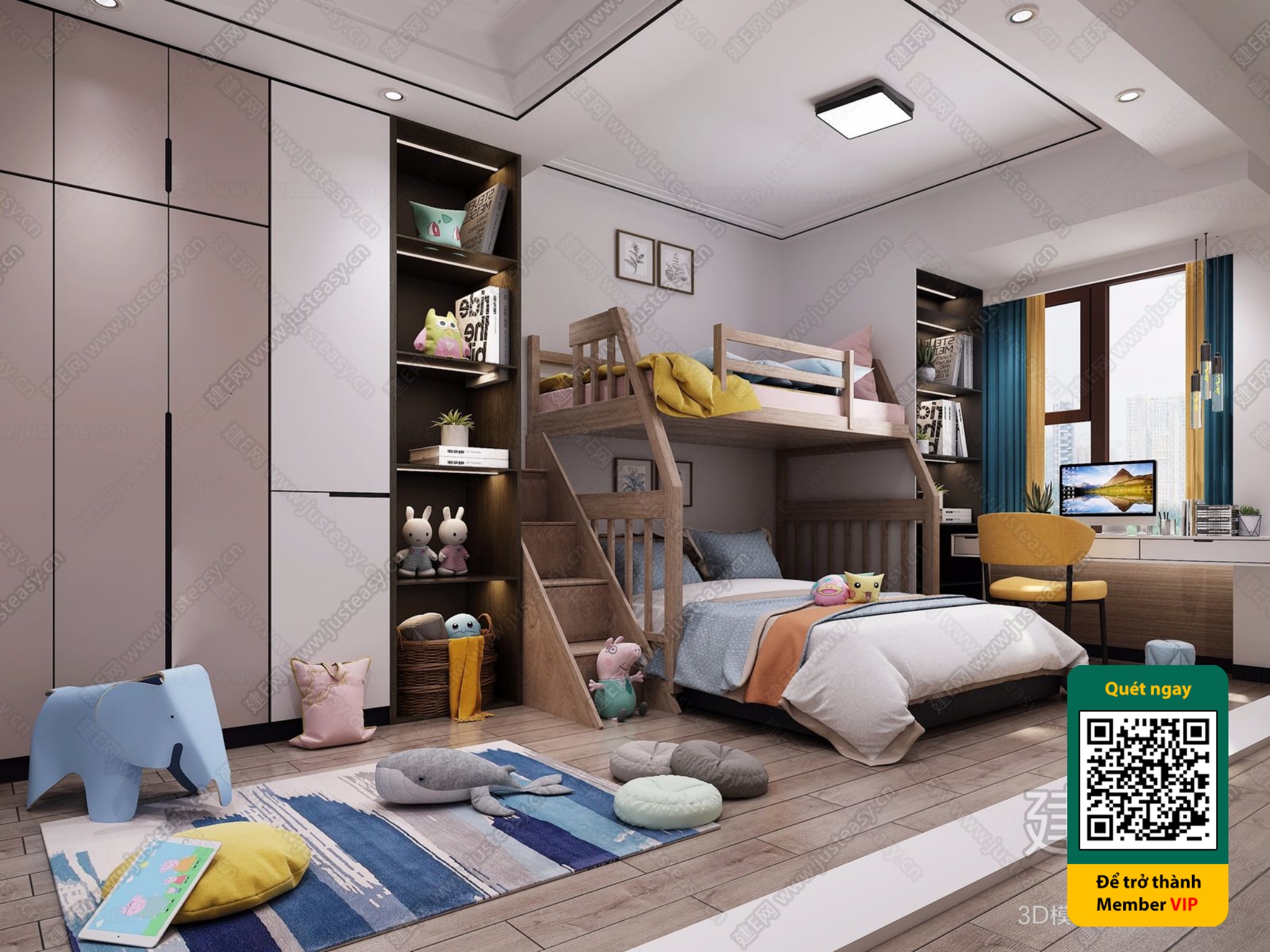 CHILDROOM SETS – VRAY / CORONA – 3D MODEL – 5908 - thumbnail 1