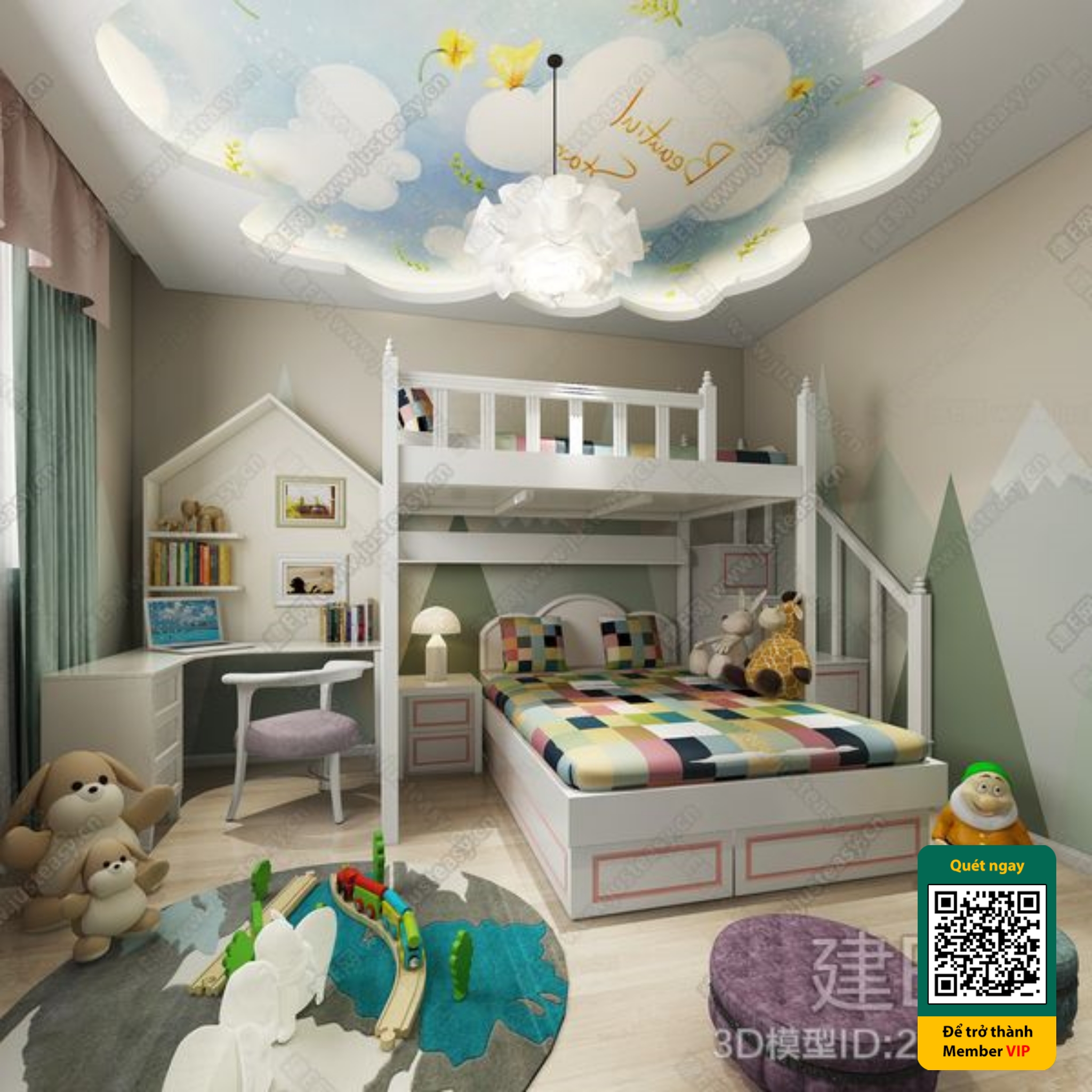 CHILDROOM SETS – VRAY / CORONA – 3D MODEL – 5911 - thumbnail 1