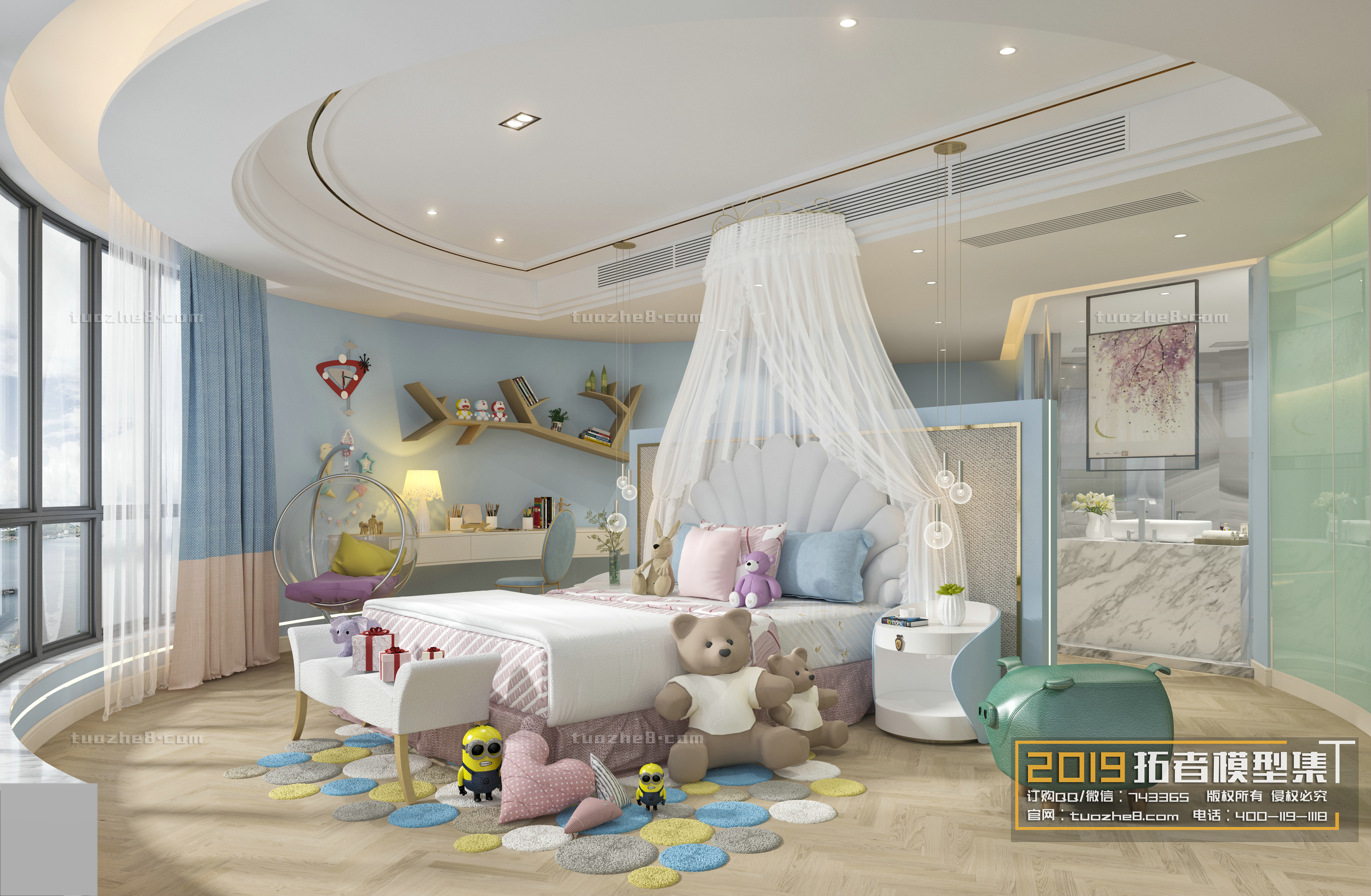 Extension Interior – BEDROOM – CHILDRENROOM – 001 - thumbnail 1