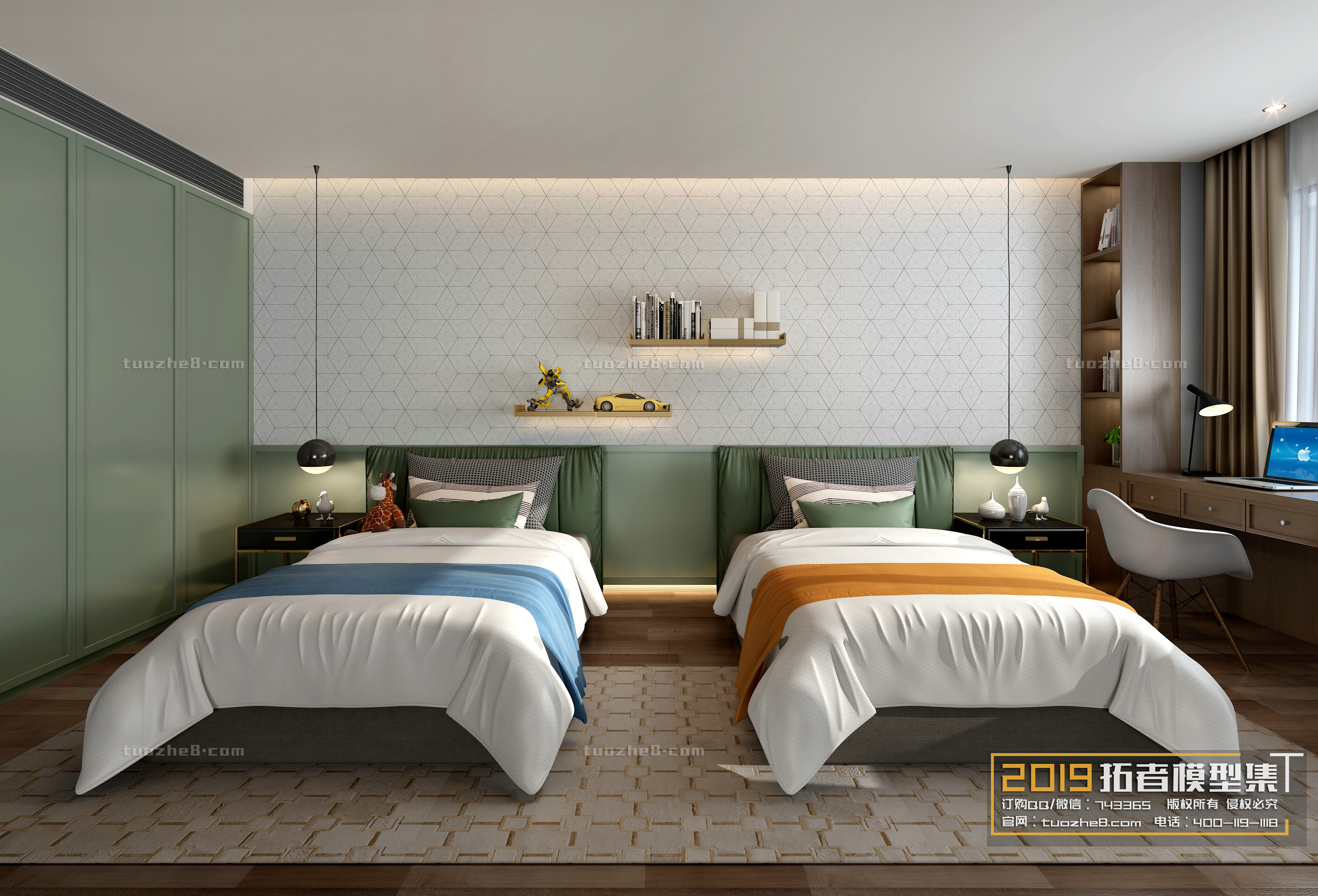 Extension Interior – BEDROOM – CHILDRENROOM – 008 - thumbnail 1