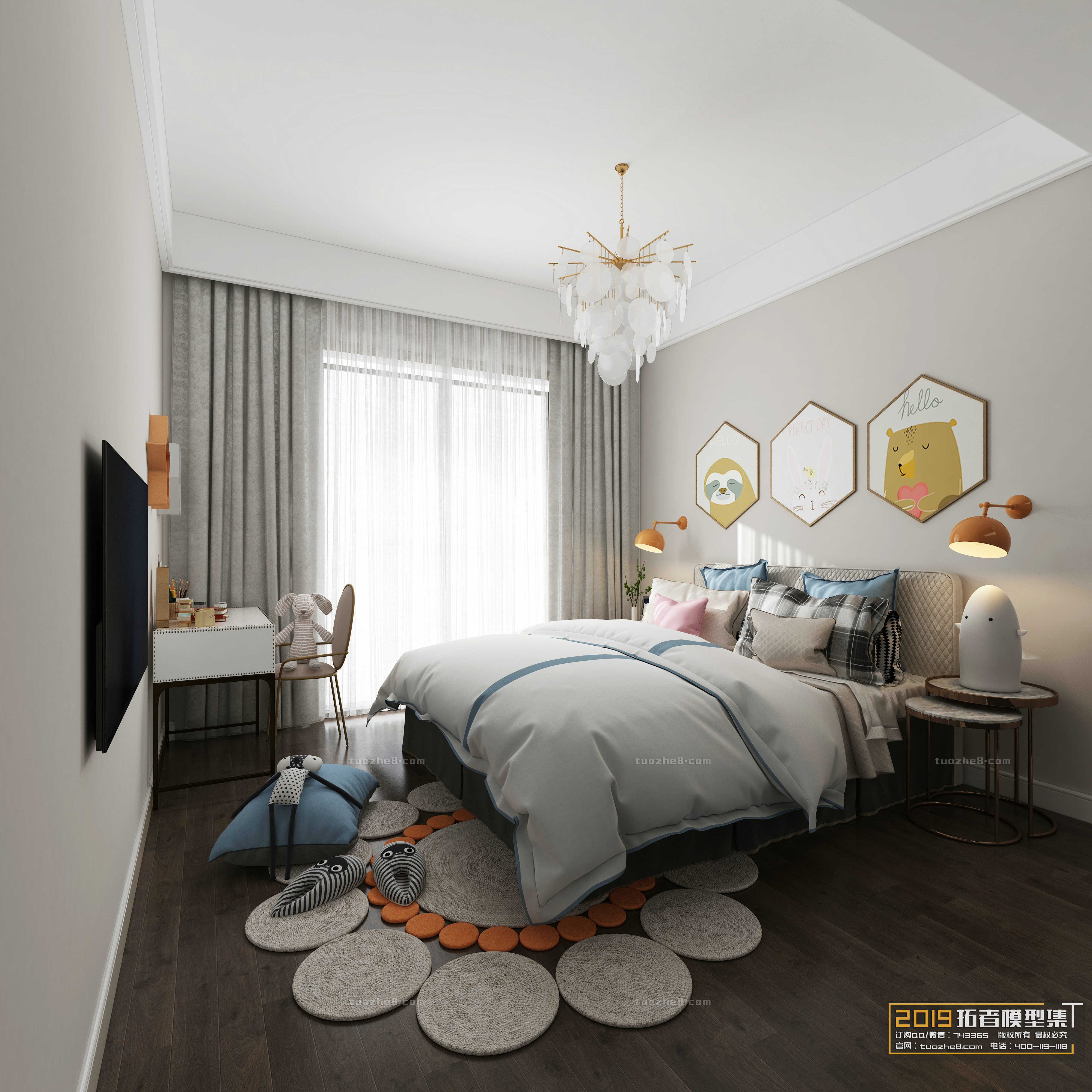 Extension Interior – BEDROOM – CHILDRENROOM – 009 - thumbnail 1