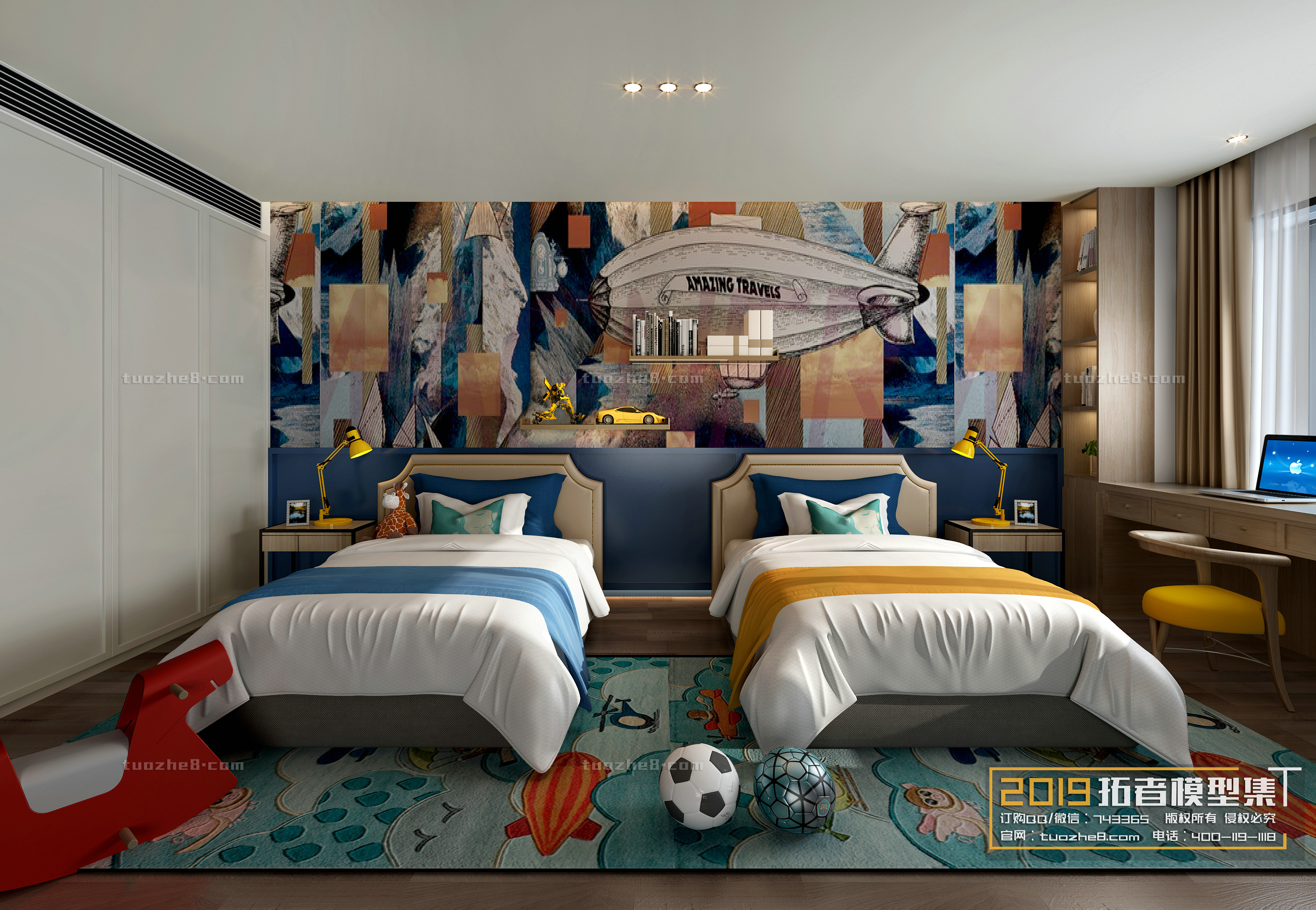 Extension Interior – BEDROOM – CHILDRENROOM – 025 - thumbnail 1