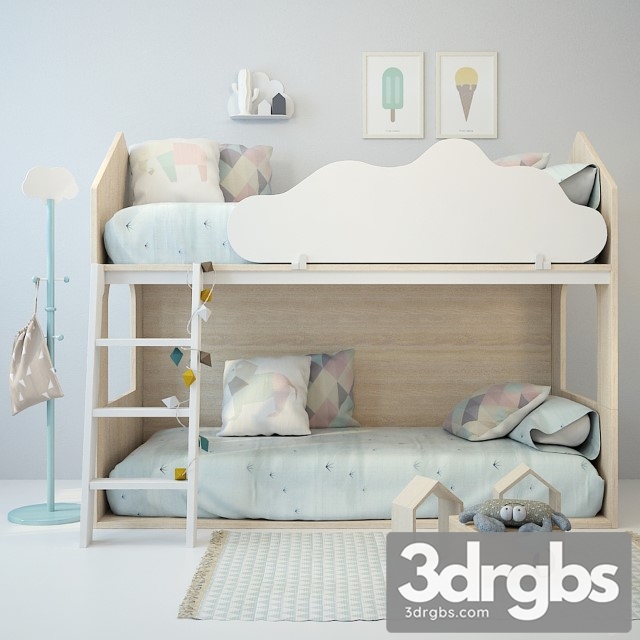 Baby Bed House 3dsmax Download - thumbnail 1