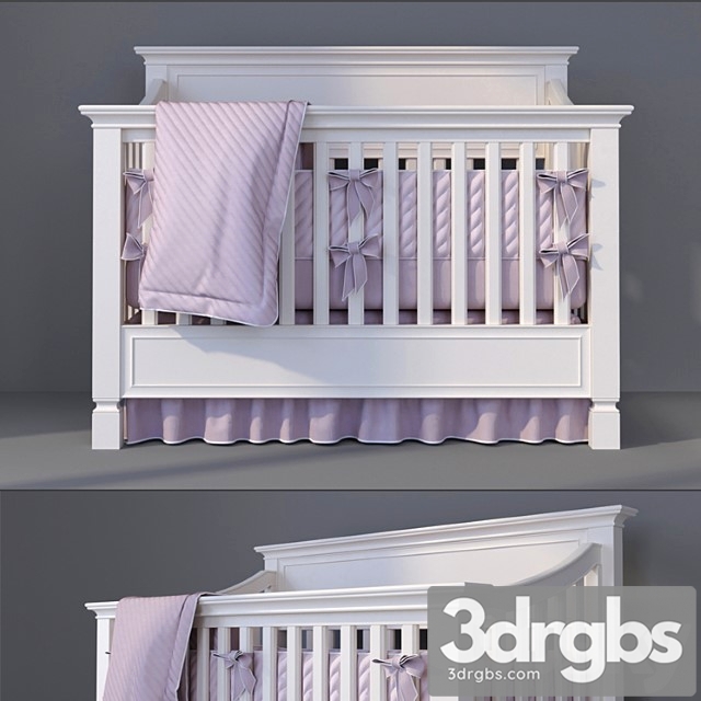 Baby Cot Pottery Barn Larkin 3dsmax Download - thumbnail 1