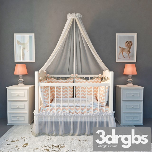 Baby Crib 3dsmax Download - thumbnail 1