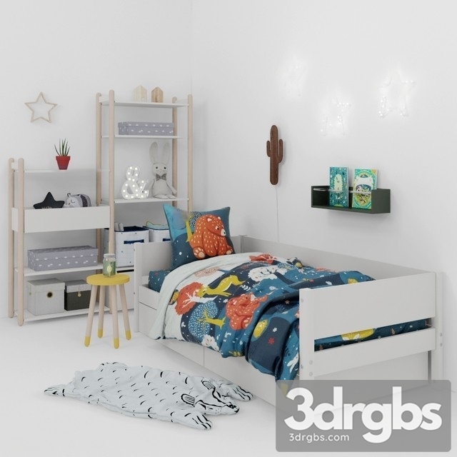 Baby Room Set 03 3dsmax Download - thumbnail 1