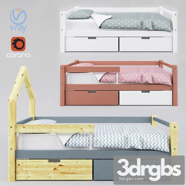 Bed Children 12 3dsmax Download - thumbnail 1