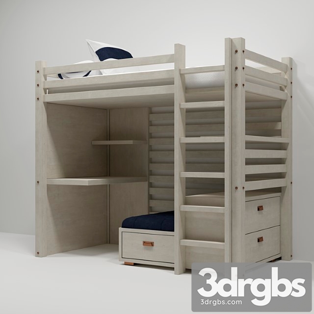 Bed for a Nursery 3dsmax Download - thumbnail 1