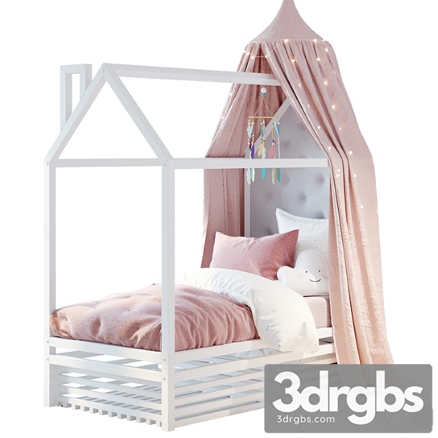 Bed House Set 03 3dsmax Download - thumbnail 1