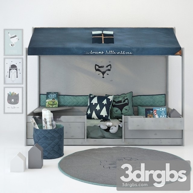 Bed New Forest 3dsmax Download - thumbnail 1