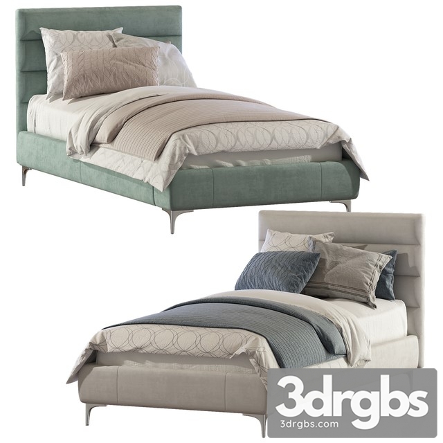 Bed Pfeiffer Upholstered Bed 2 3dsmax Download - thumbnail 1