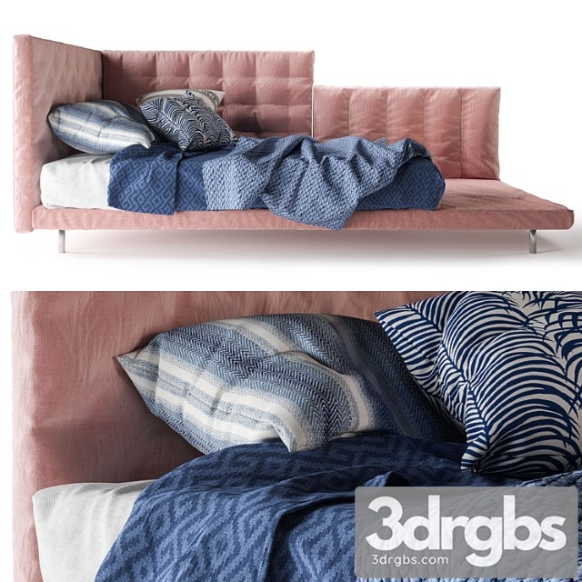 Bed Pink Bonaldo Alvar 3dsmax Download - thumbnail 1