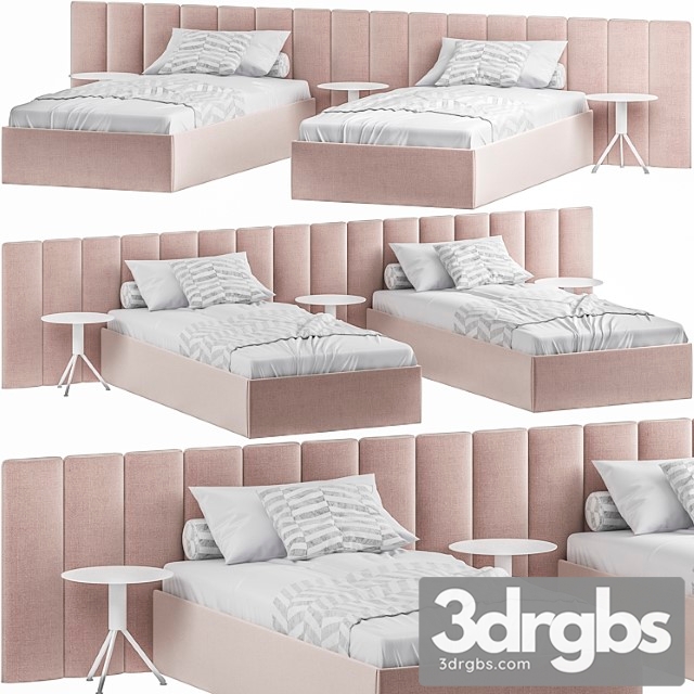 Bed037 Single Bed Children 3dsmax Download - thumbnail 1