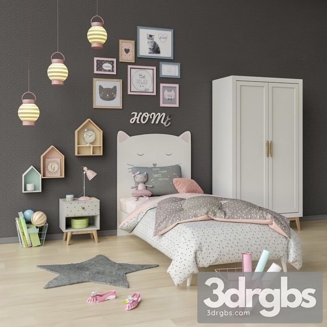 Bedroom Kid 05 3dsmax Download - thumbnail 1